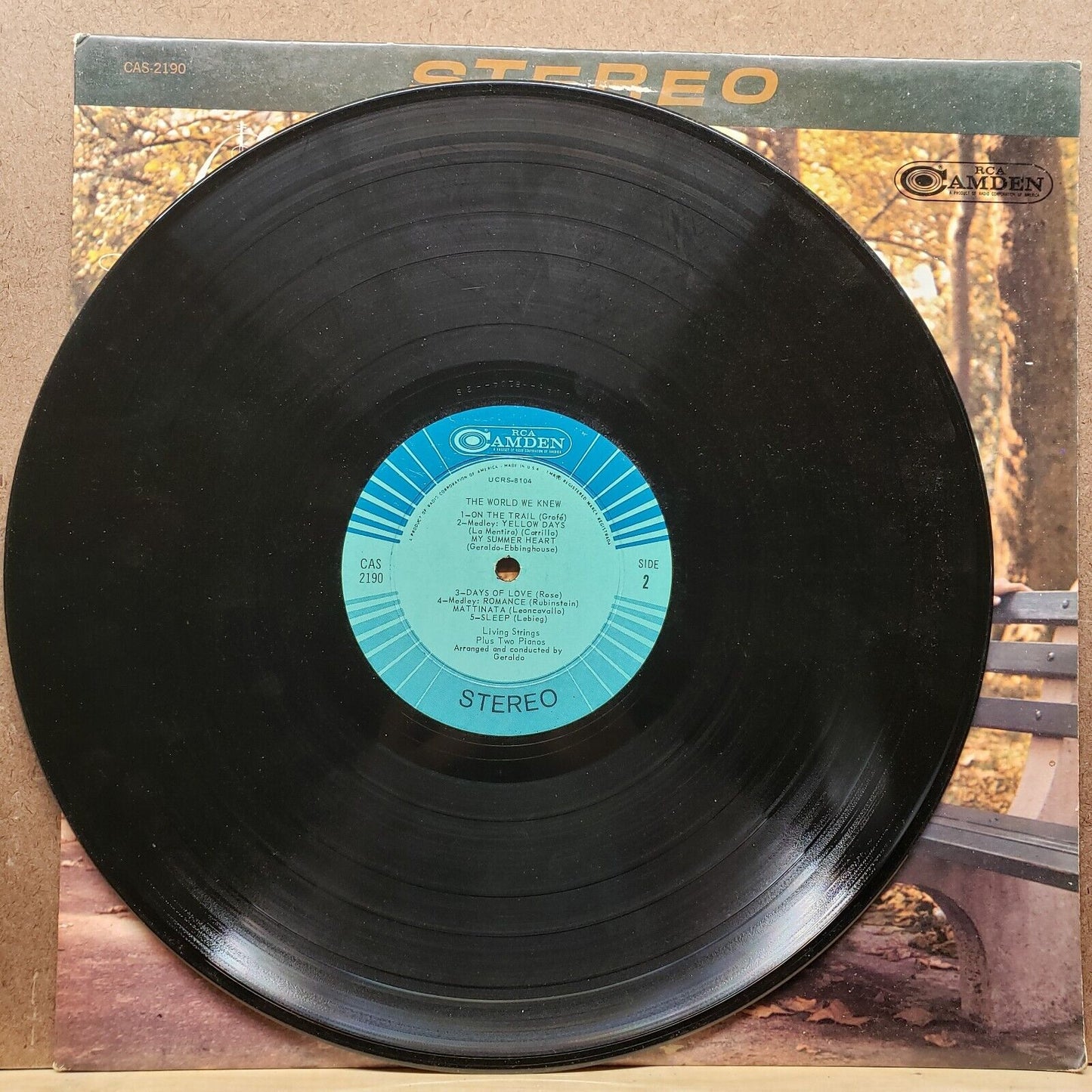 The Living Strings Plus Two Pianos - The World We Knew - CAS 2190 - Vinyl LP