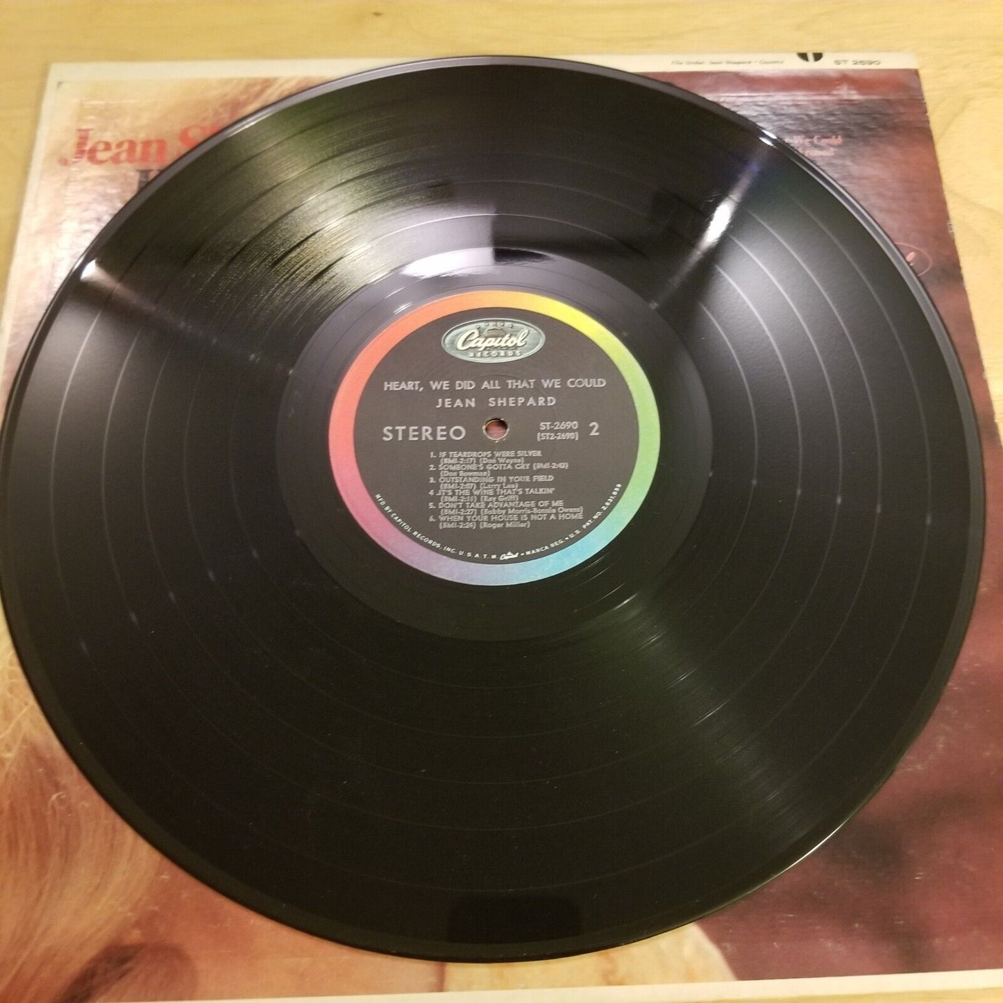Jean Shepard - Heart, We Did All That We Could - ST-2690 Vinyl Record LP