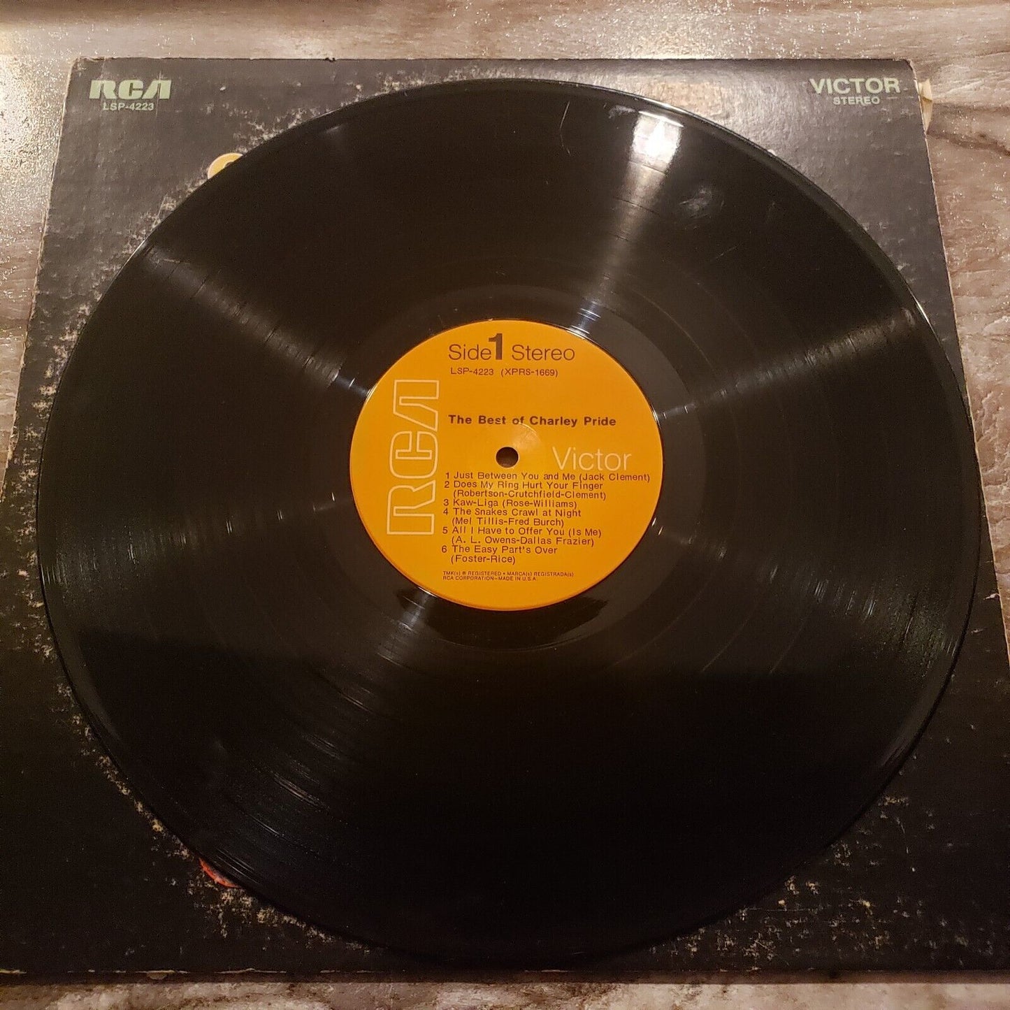 The Best Of Charley Pride - LSP-4223 Vinyl Record LP