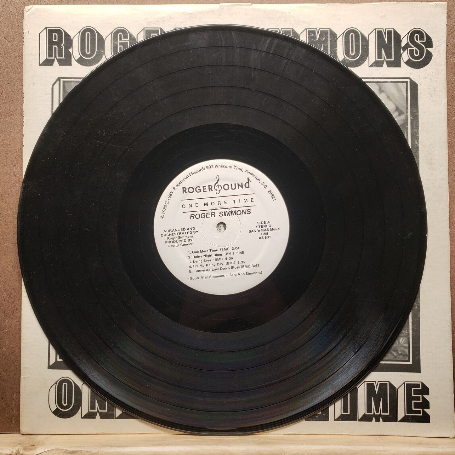 Roger Simmons - One More Time - 1983 - Vinyl Record LP