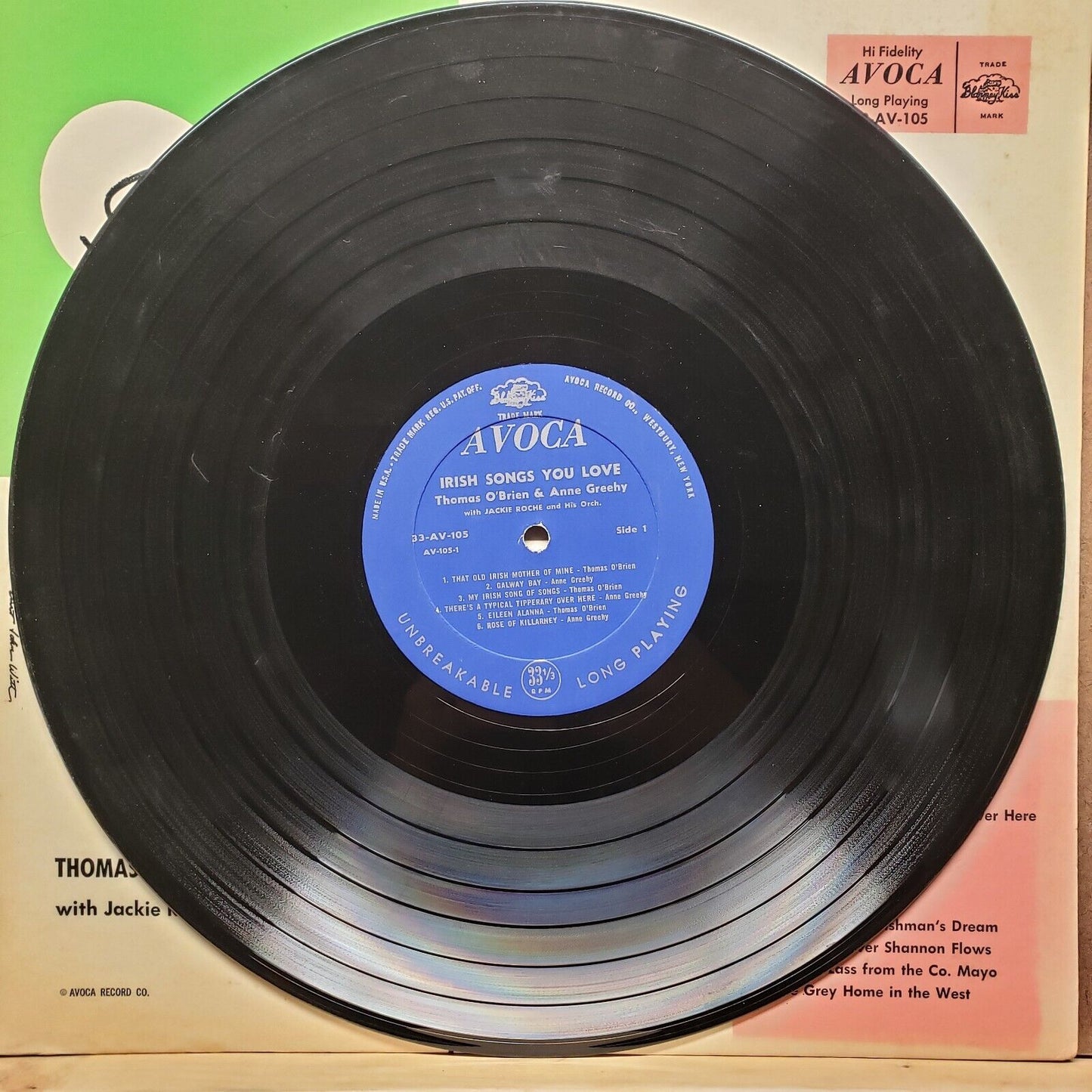 Thomas O'Brien & Anne Greehy - Irish Songs You Love - Vinyl Record LP