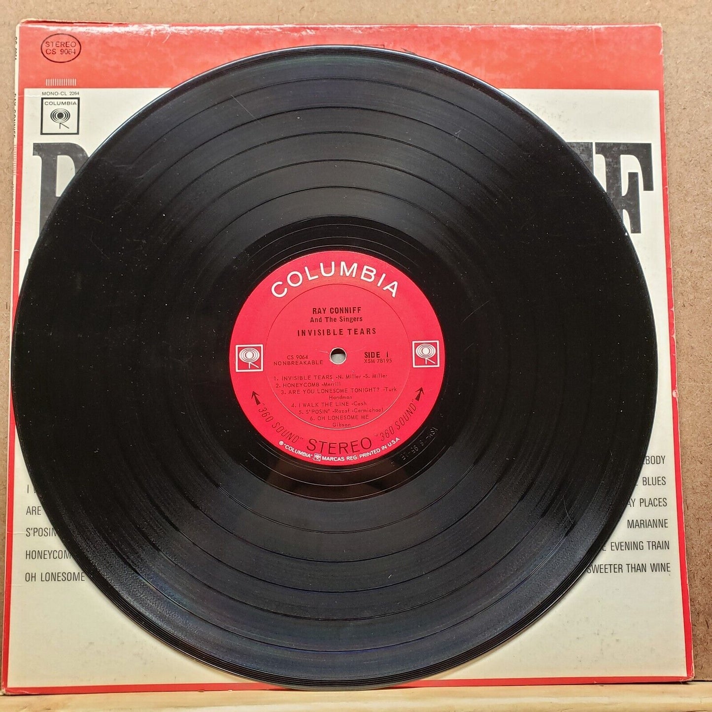 Ray Conniff - Invisible Tears - CS 9064 - Vinyl Record LP