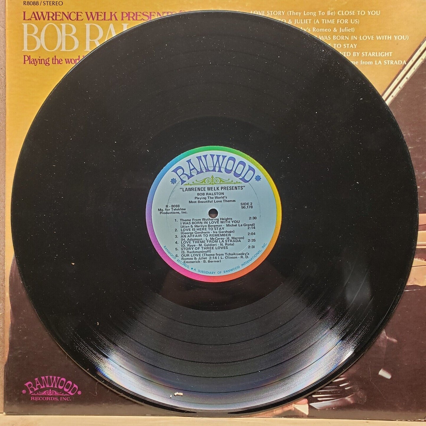 Lawrence Welk Presents - Bob Ralston - World's Most Beautiful Love Themes - LP