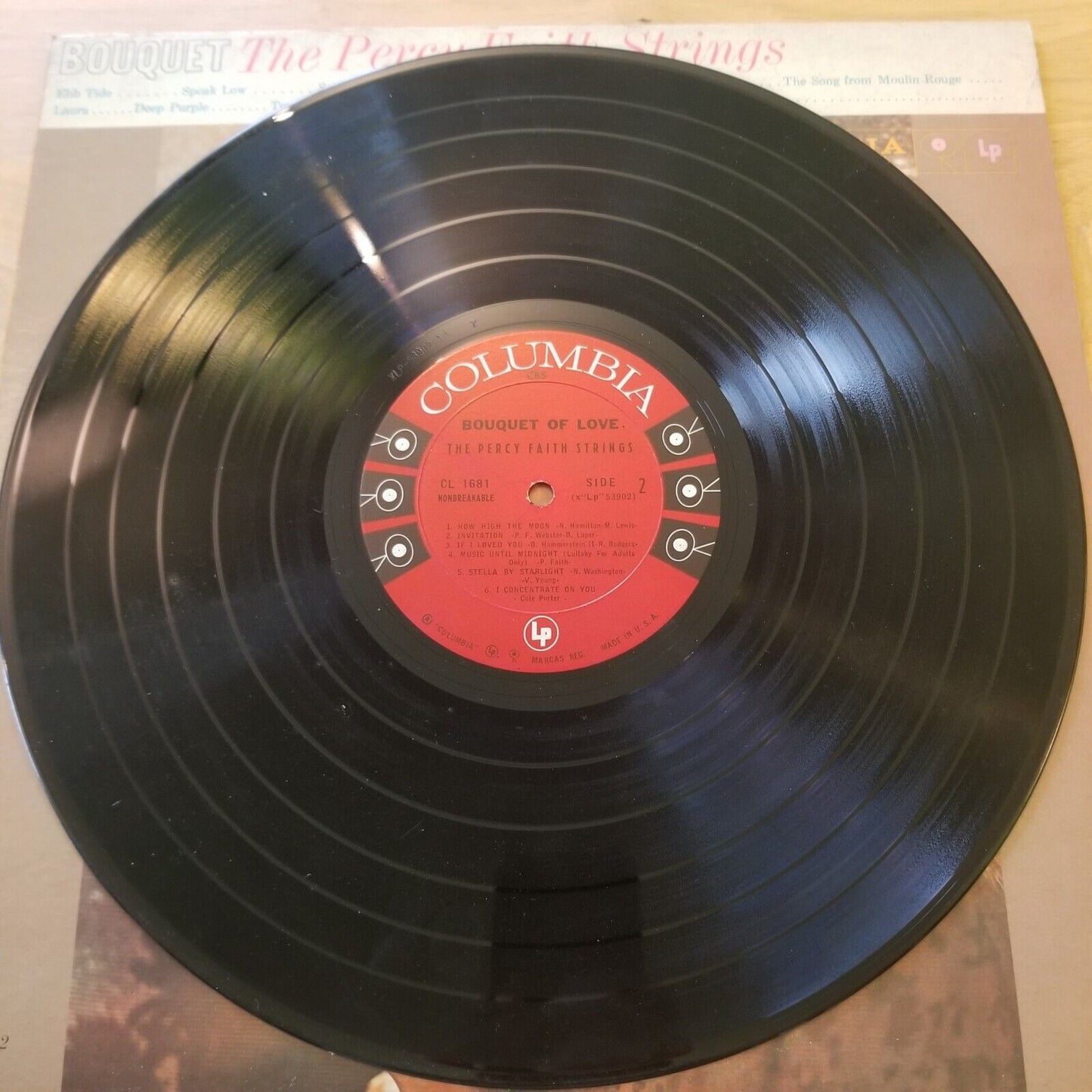 The Percy Faith Strings - Bouquet Of Love - CL-1681 Vinyl Record LP