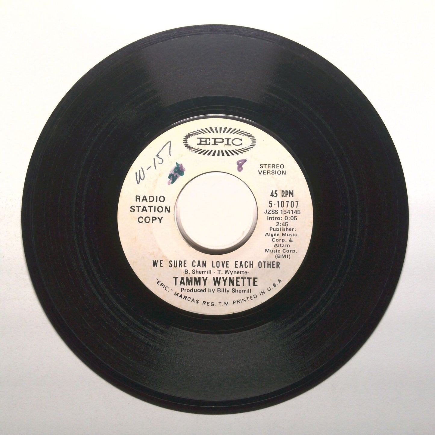 Tammy Whnette - We Sure Can Love Each Other - Vinyl Record 45 RPM 7"