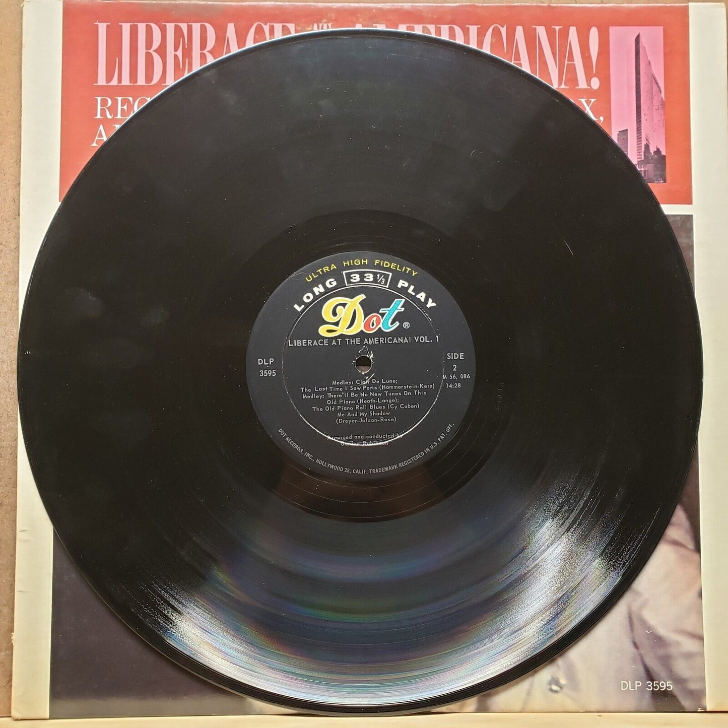 Liberace At The Americana! Vol. 1 - DLP 3595 - Vinyl Record LP