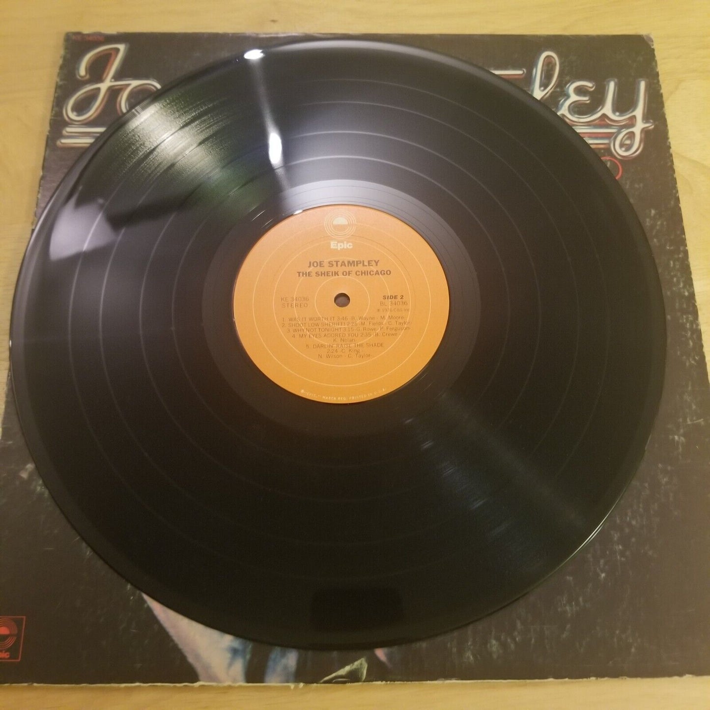Joe Stampley - The Sheik Of Chicago - KE-34036 Vinyl Record LP