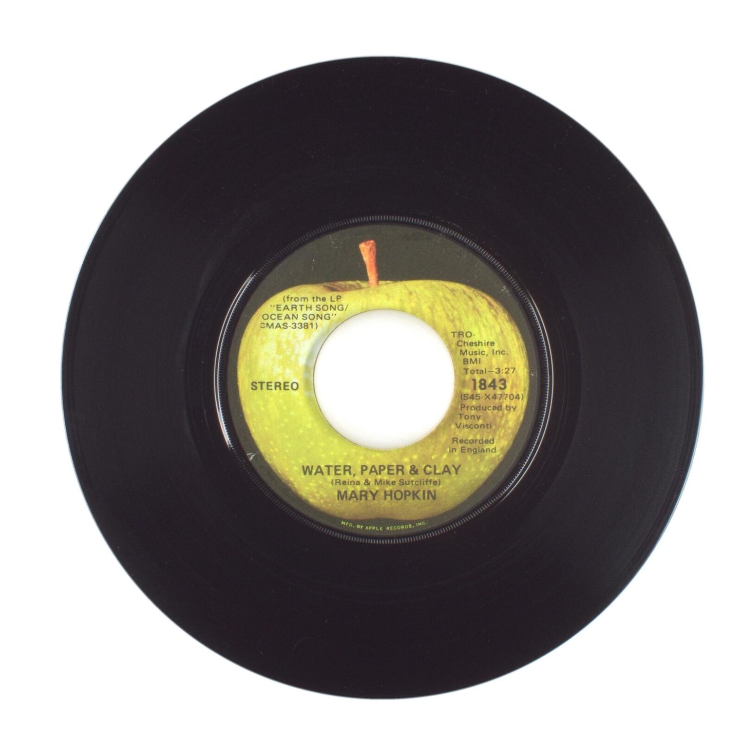 Mary Hopkin - Streets of London; Water, Paper & Clay - Vinyl Record 45 RPM 7"