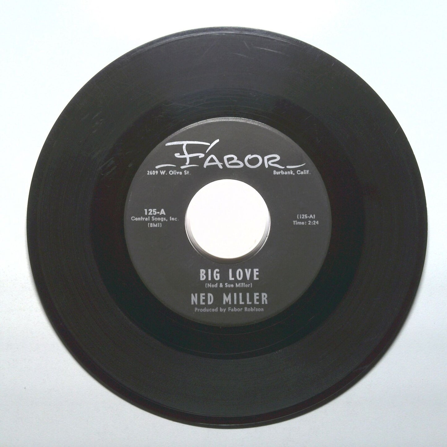 Ned Miller - Sunday Morning Tears; Big Love - Vinyl 45 RPM 7"
