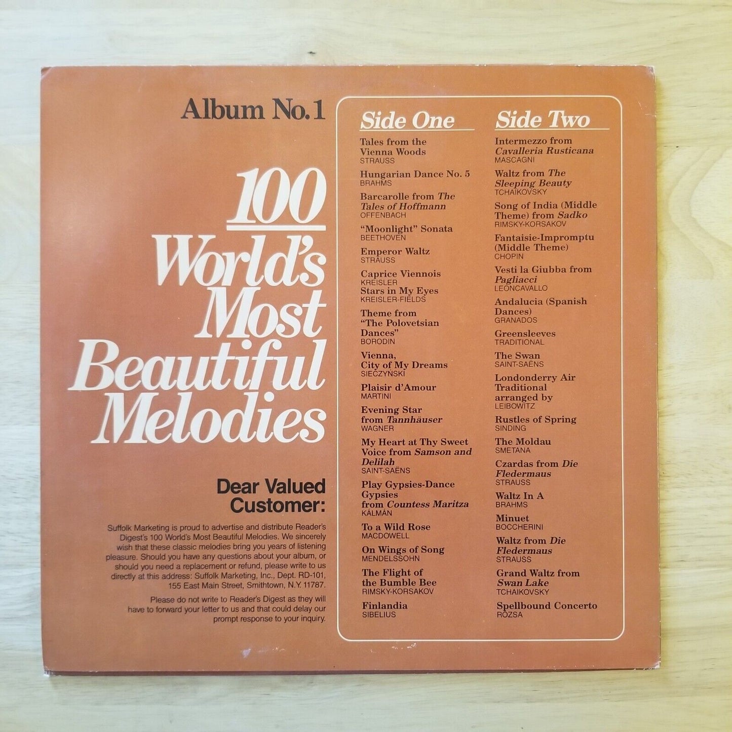 Reader's Digest - 100 World's Most Beautiful Melodies Vol. 1 - SMI-189 Vinyl
