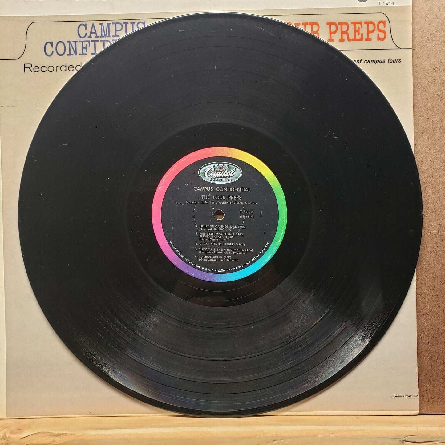 The Four Preps - Campus Confidential - T 1814 - Vinyl Record LP