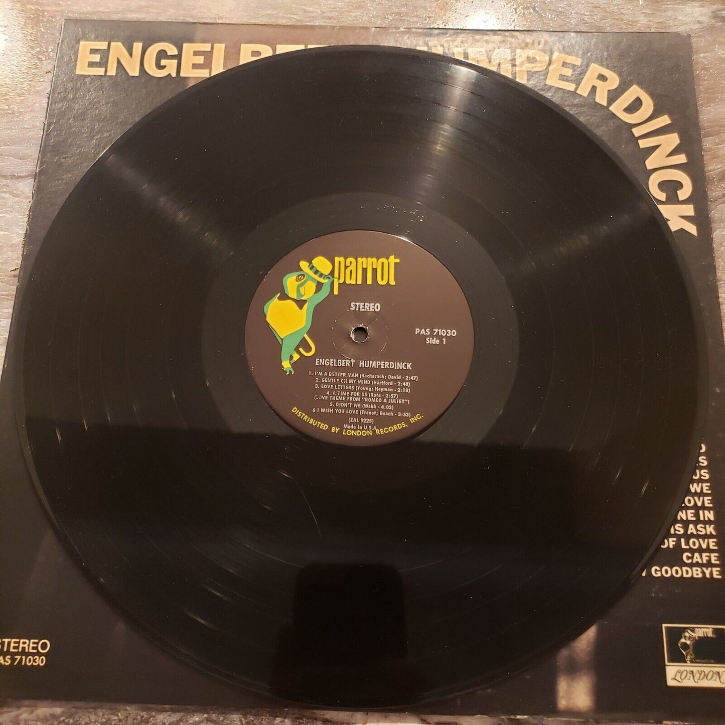 Engelbert Humperdink - Winter World Of Love - PAS 71030 Vinyl Record LP