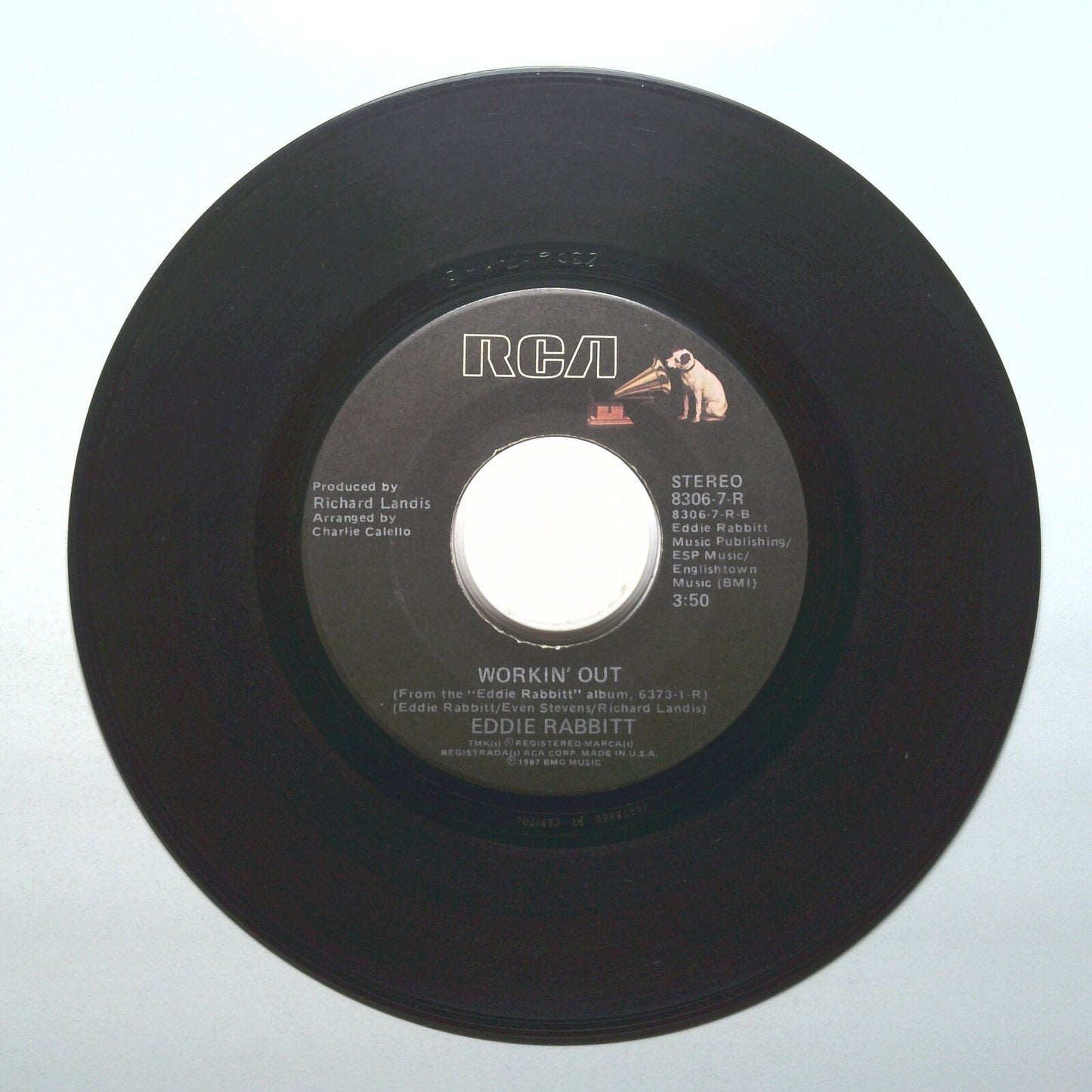 Eddie Rabbitt - Workin' Out; The Wanderer - Vinyl 45 RPM 7"