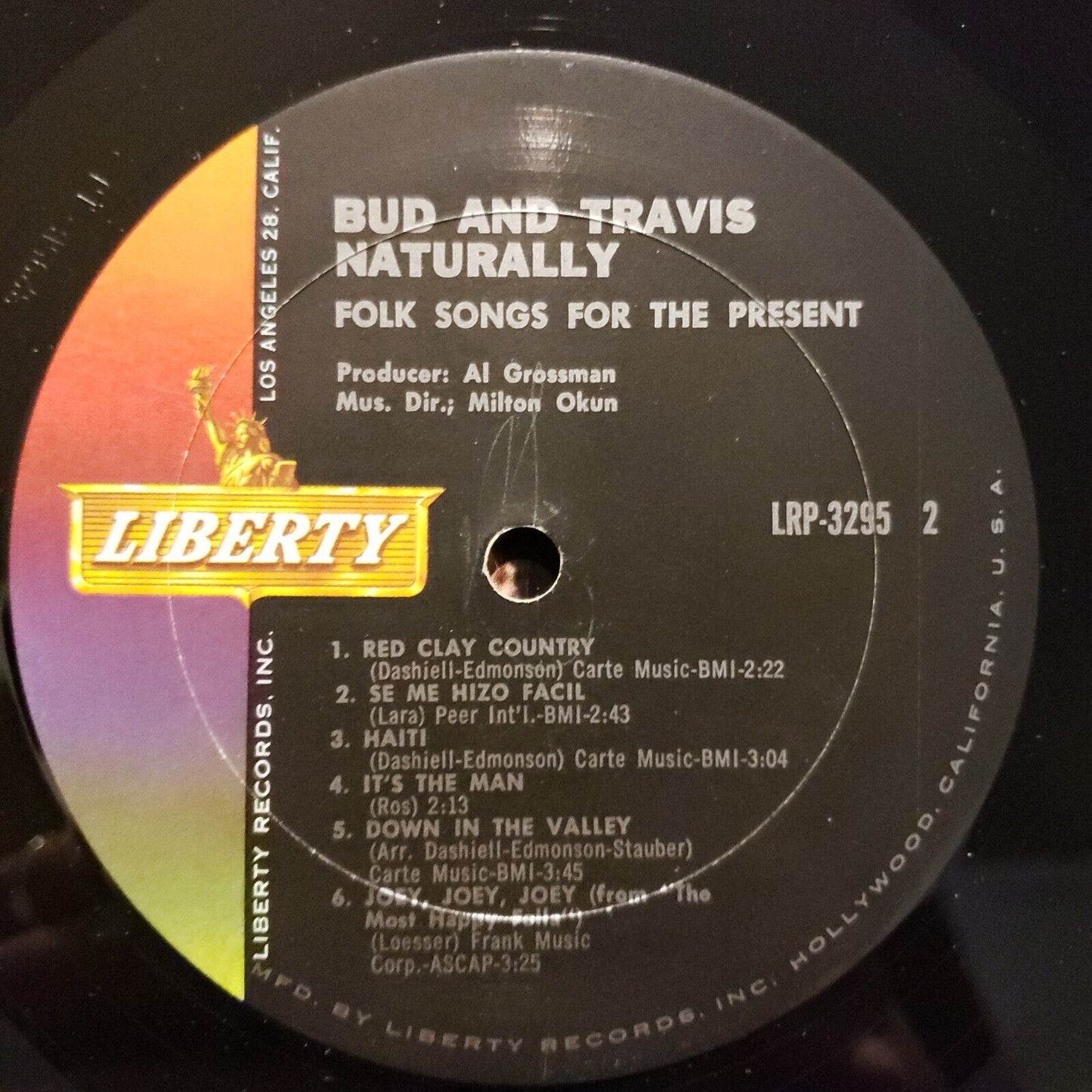Bud And Travis- Naturally- Fold Songs For The Present- LRP-3295 Record Vinyl LP