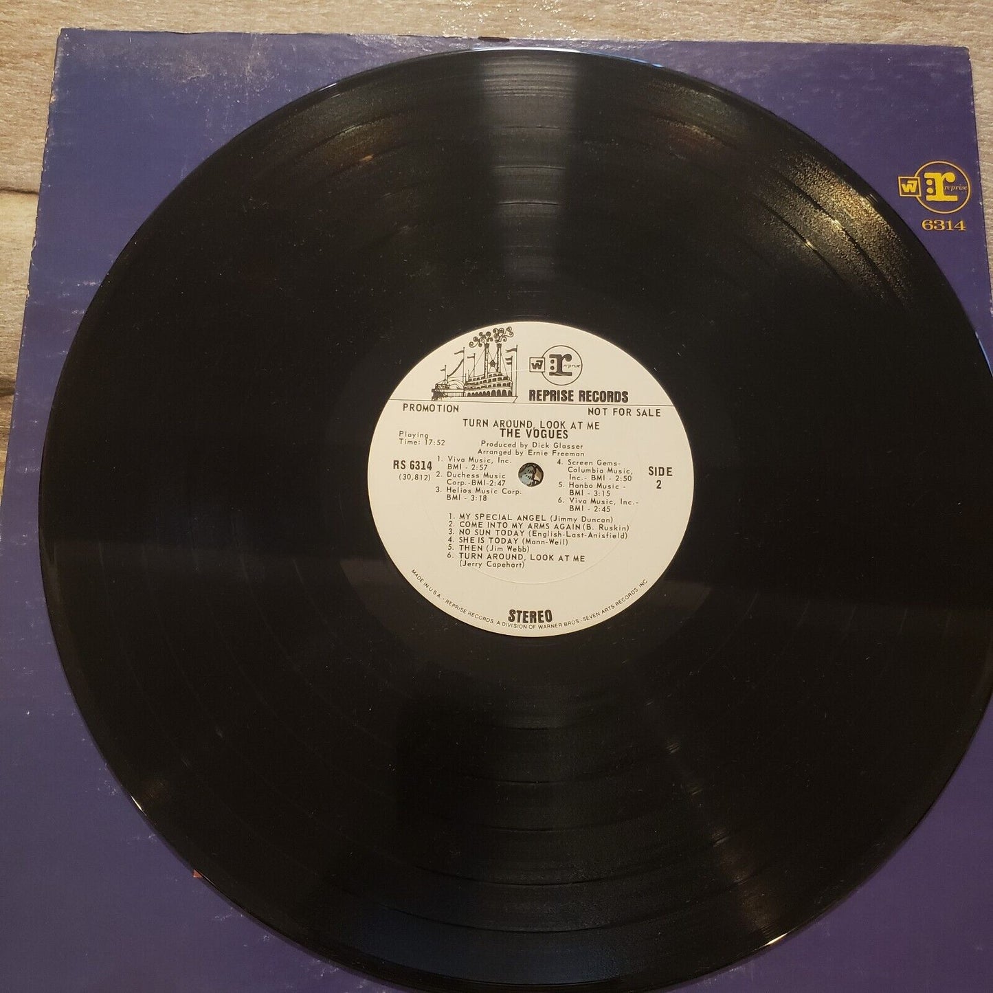 The Vogues - Turn Around, Look At Me - RS 6314 Vinyl Record LP