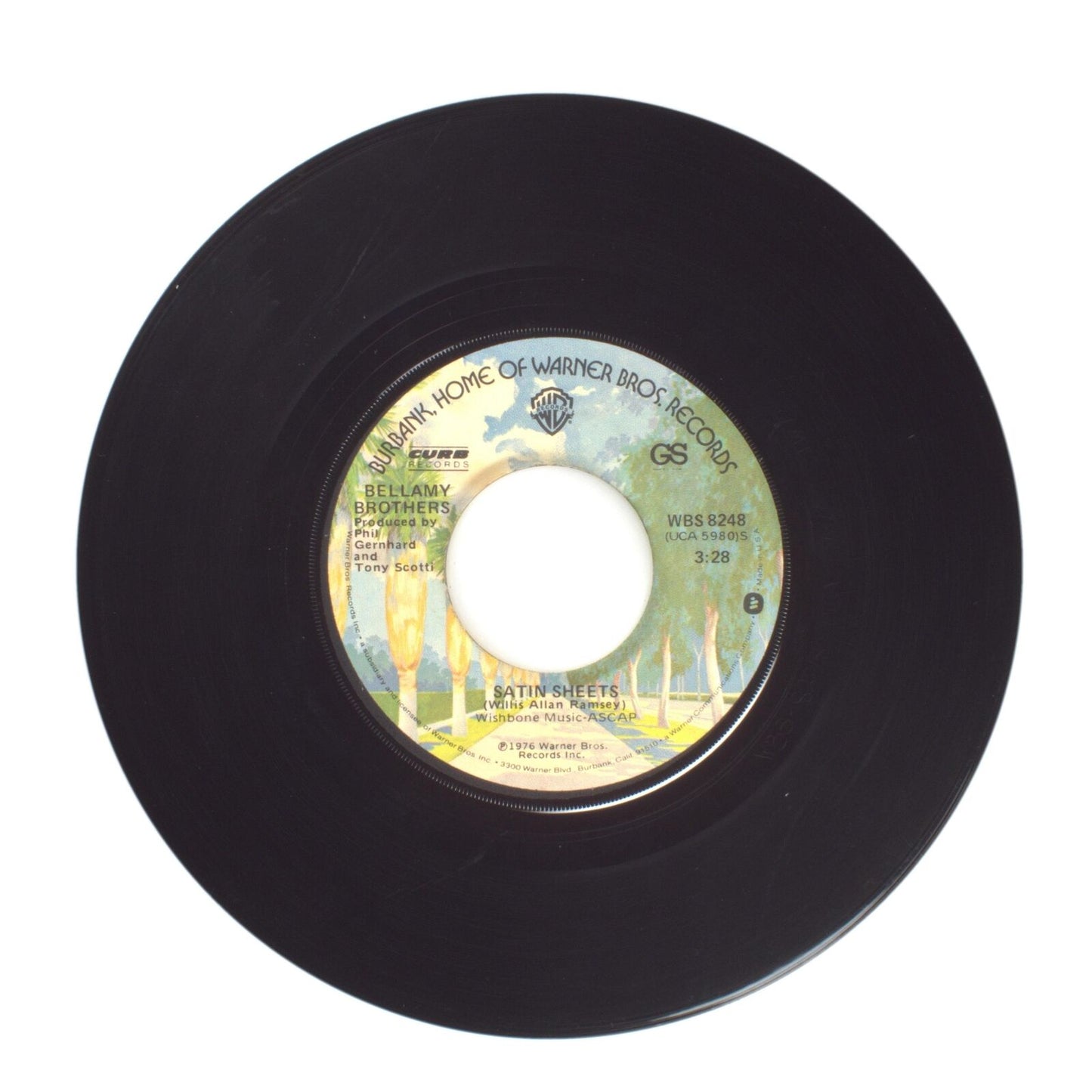 Bellamy Brothers - Satin Sheets; Rainy Windy Sunshine (Roadeo Road) - 45 RPM 7"