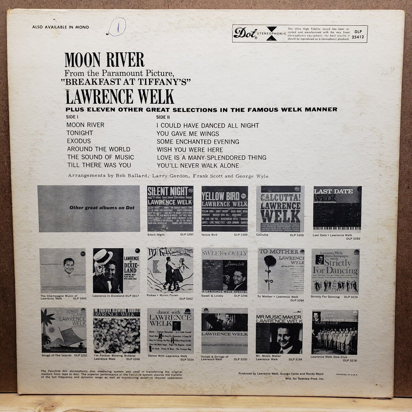 Lawrence Welk - Moon River - DLP 25,412 - Vinyl Record LP