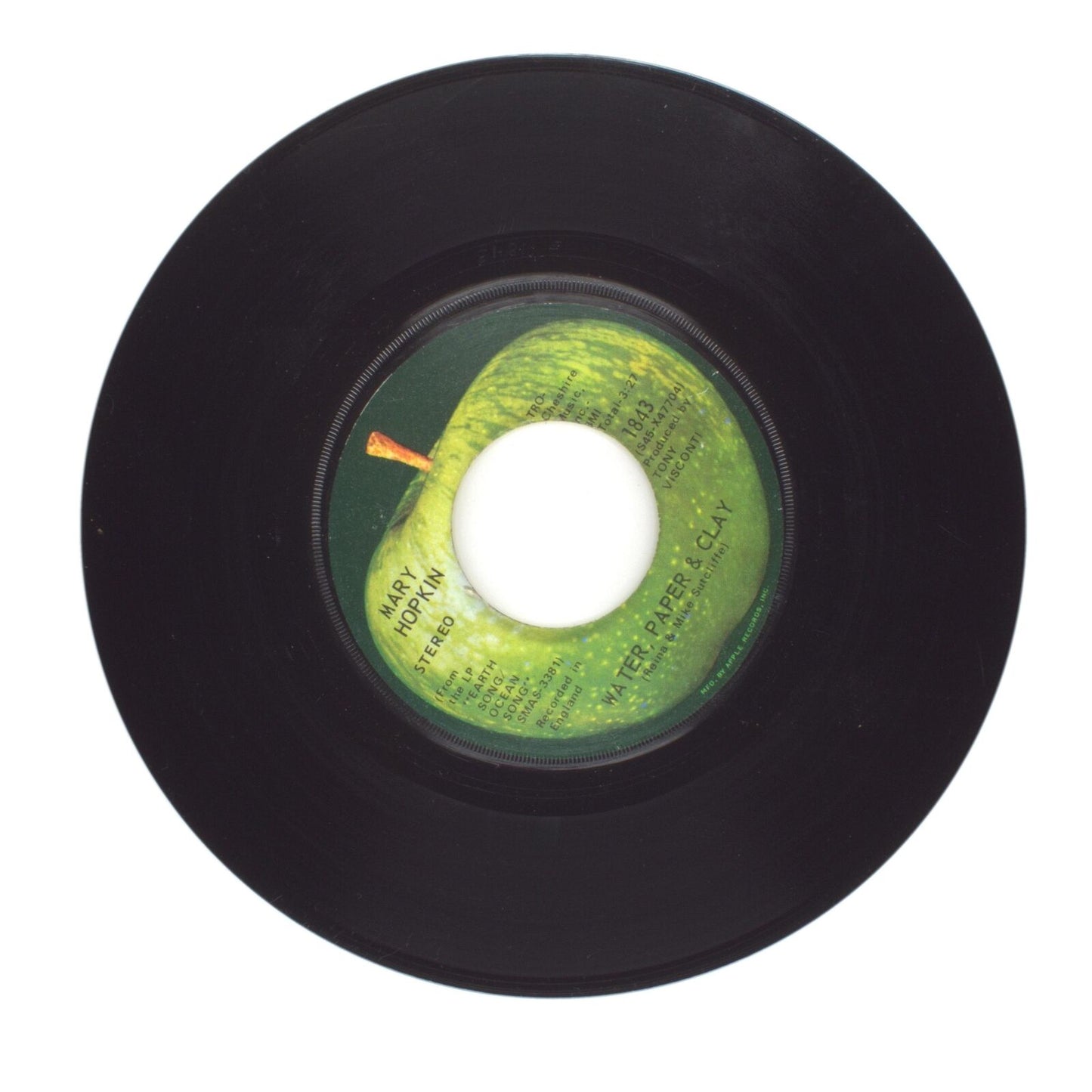 Mary Hopkin - Streets of London; Water Paper & Clay - Vinyl Record 45 RPM 7"