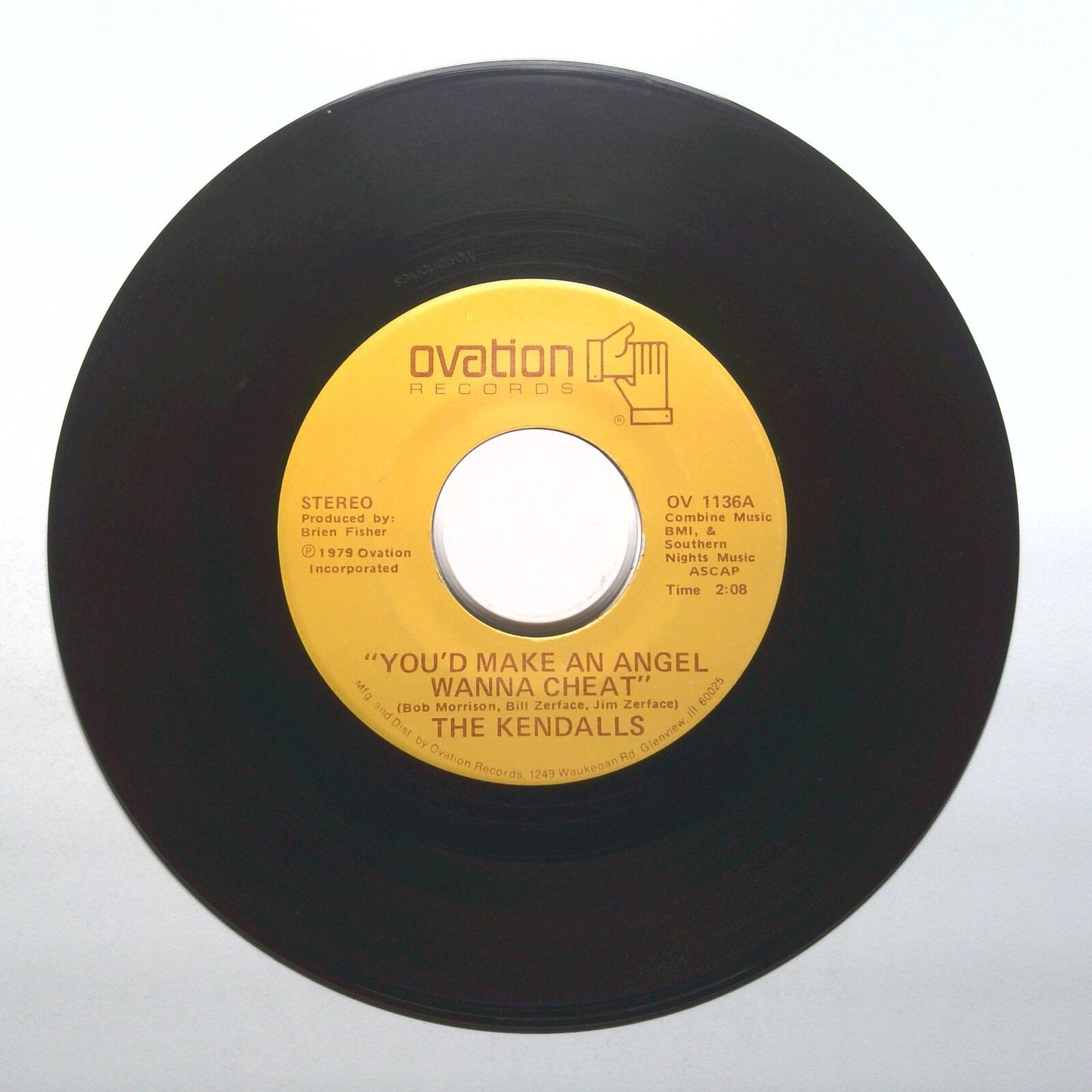 The Kendalls - I Take The Chance; You'd Make An Angel Wanna Cheat - 45 RPM 7"