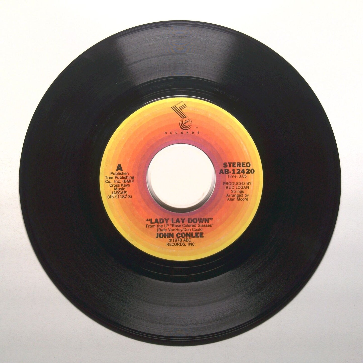 John Conlee - Something Special; Lady Lay Down - Vinyl Record 45 RPM 7"