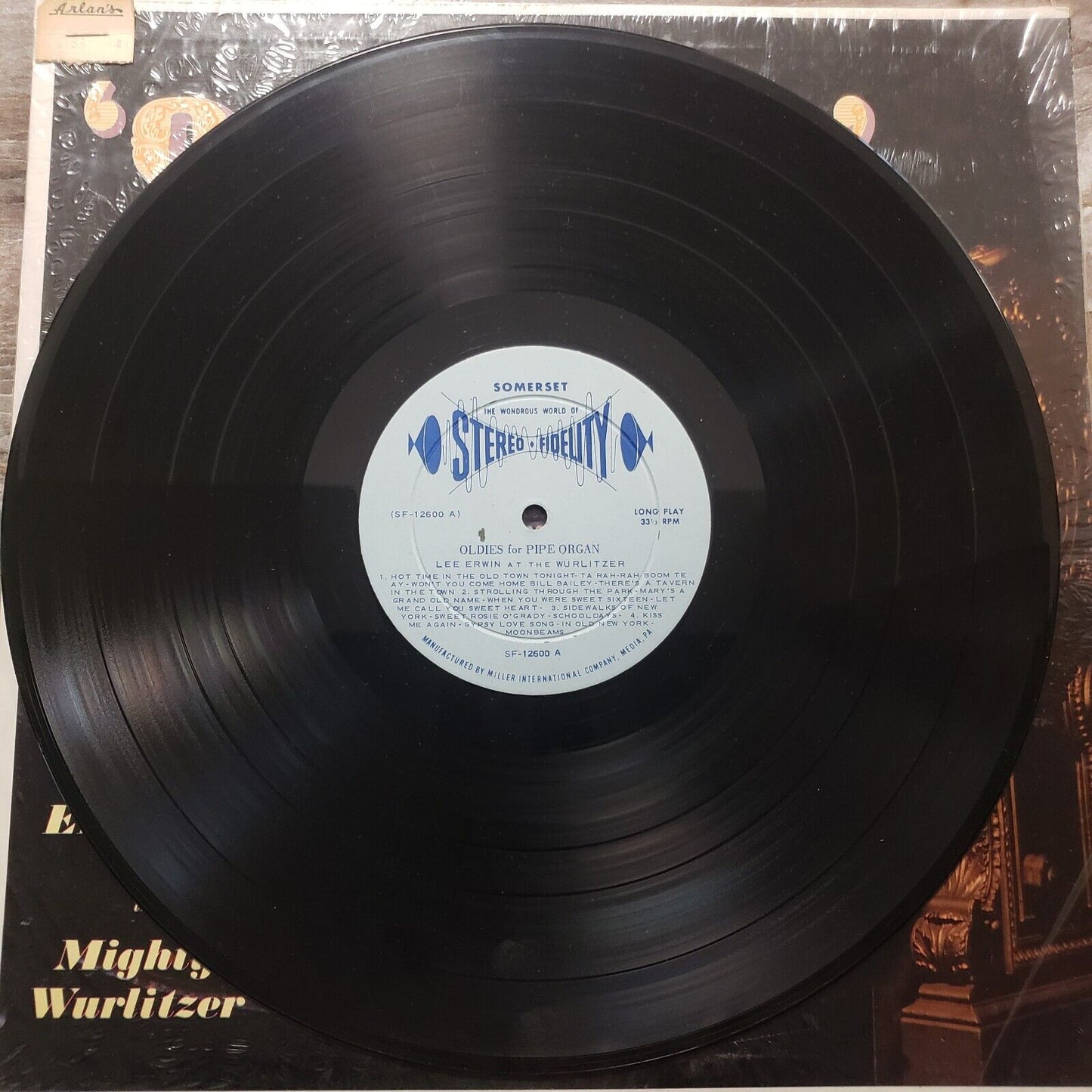 Lee Erwin - Oldies For Pipe Organ- SF-12600 Vinyl Record LP