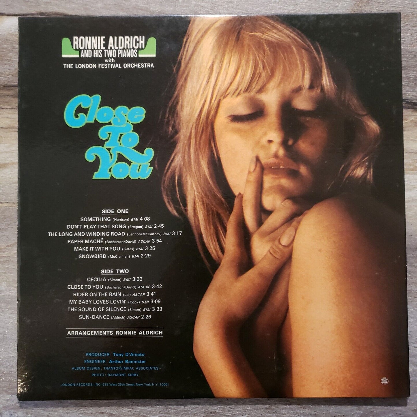 Ronnie Aldrich And His Two Pianos - Close To You - SP 44156 - Vinyl Record LP