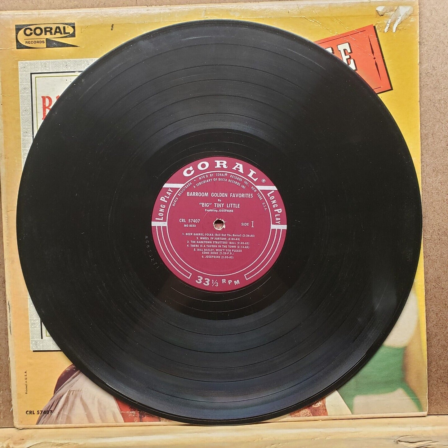 Big Tiny Little - Barroom Golden Favorites - CRL 57407 - Vinyl Record LP