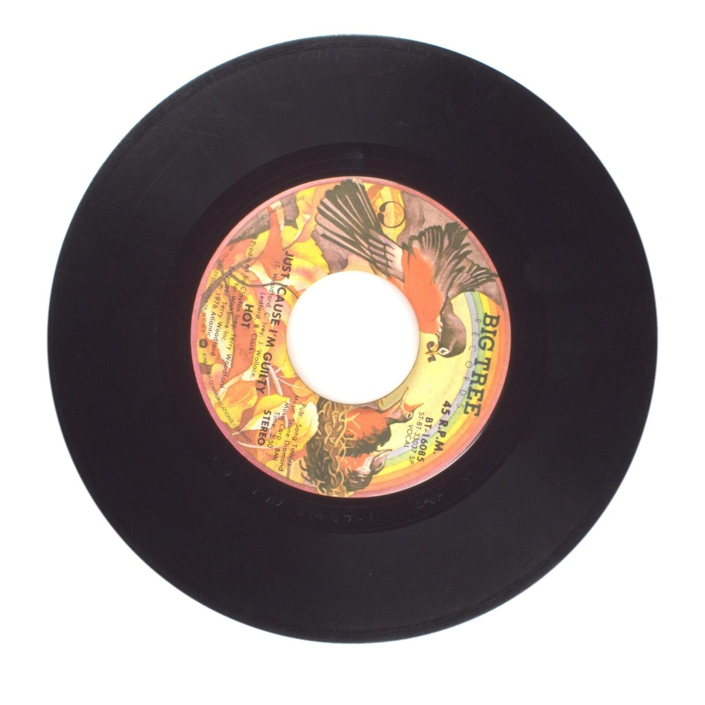 Hot - Angel in Your Arms; Just 'Cause I'm Guilty - Vinyl Record 45 RPM 7"