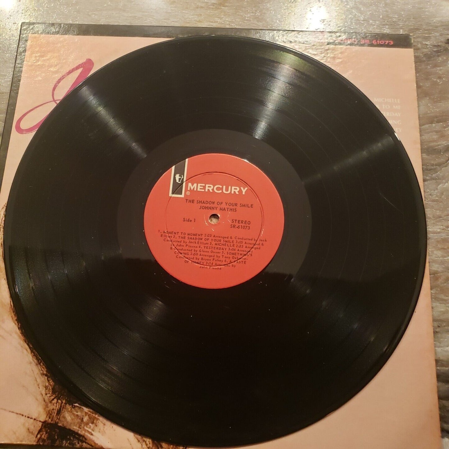 Johnny Mathis - The Shadow Of Your Smile - SR 61073 Vinyl Record LP