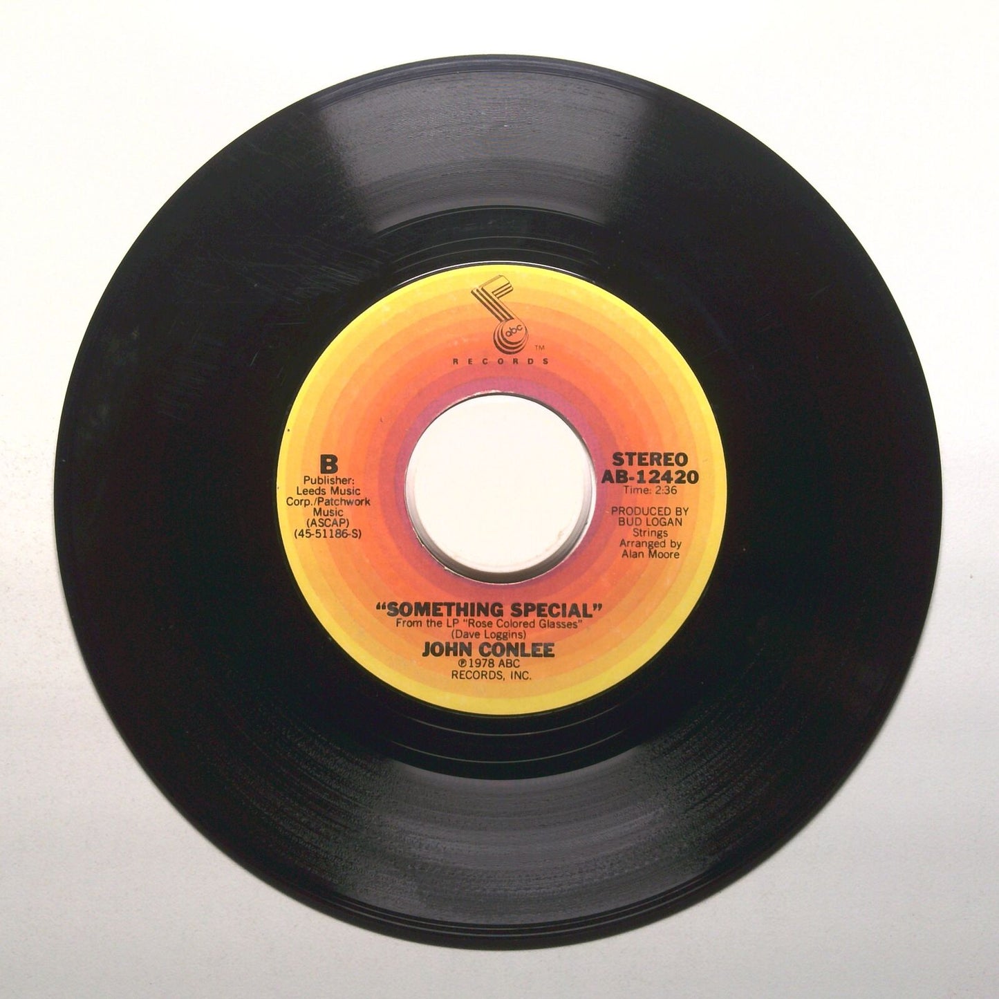 John Conlee - Something Special; Lady Lay Down - Vinyl Record 45 RPM 7"