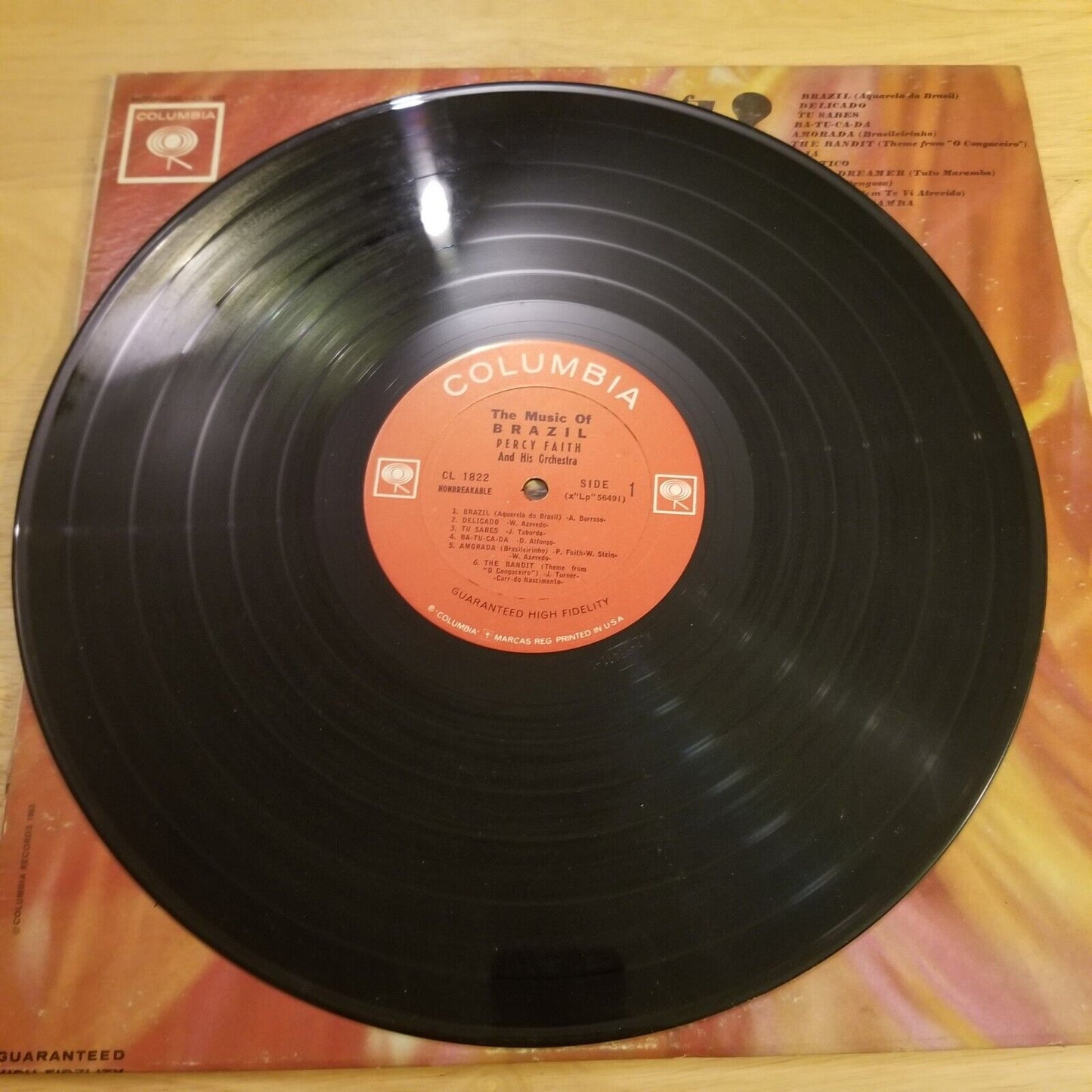Percy Faith - The Music of Brazil - CL-1822 Vinyl Record LP