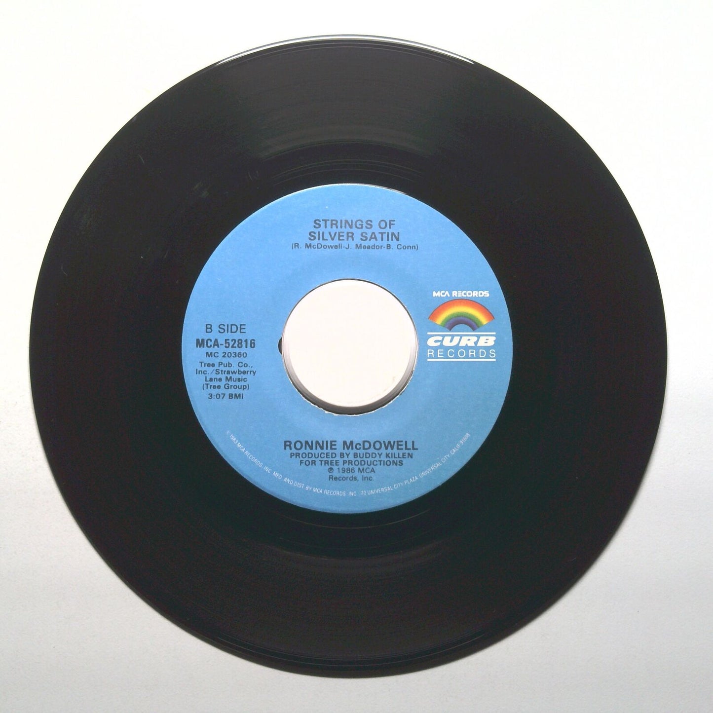 Ronnie McDowell - Strings Of Silver Satin; All Tied Up - VInyl 45 RPM 7"