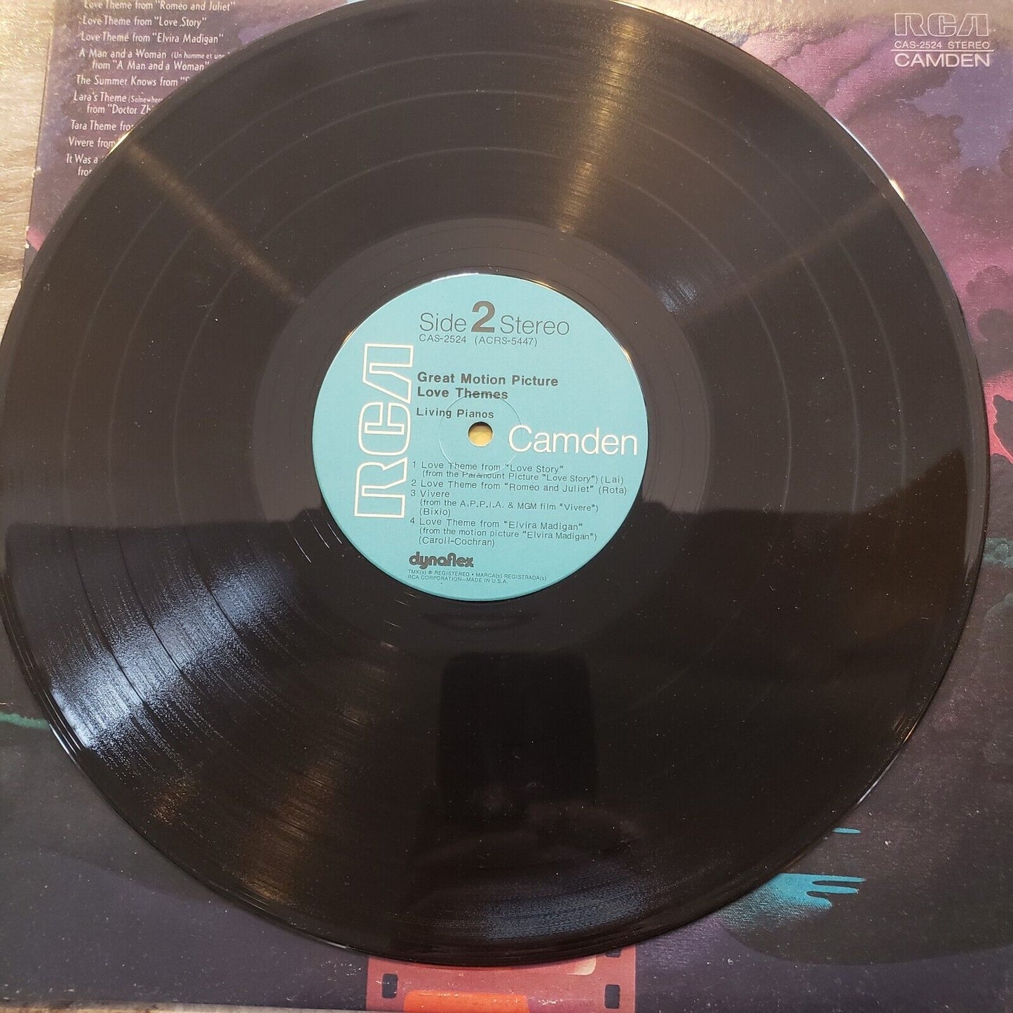 Living Pianos - Great Motion Picture Love Themes - CAS-2524 Vinyl Record LP
