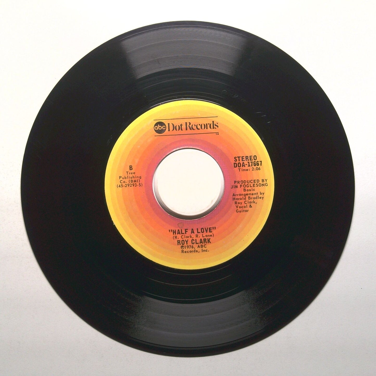 Roy Clark - I Have a Dream, I Have a Dream; Half a Love - Vinyl Record 45 RPM 7"