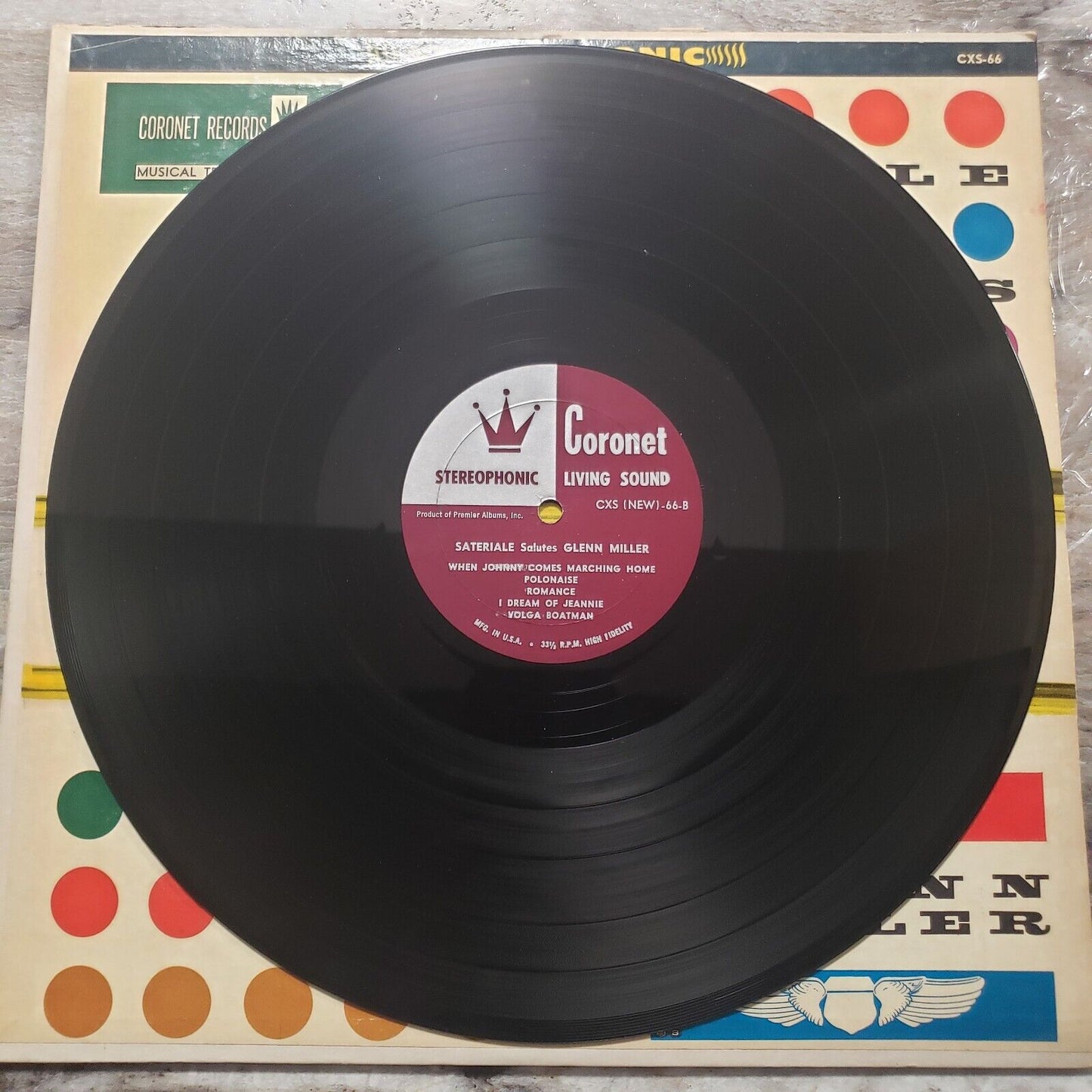 Sateriale - Salutes Glen Miller- CXS-66 Vinyl Record LP