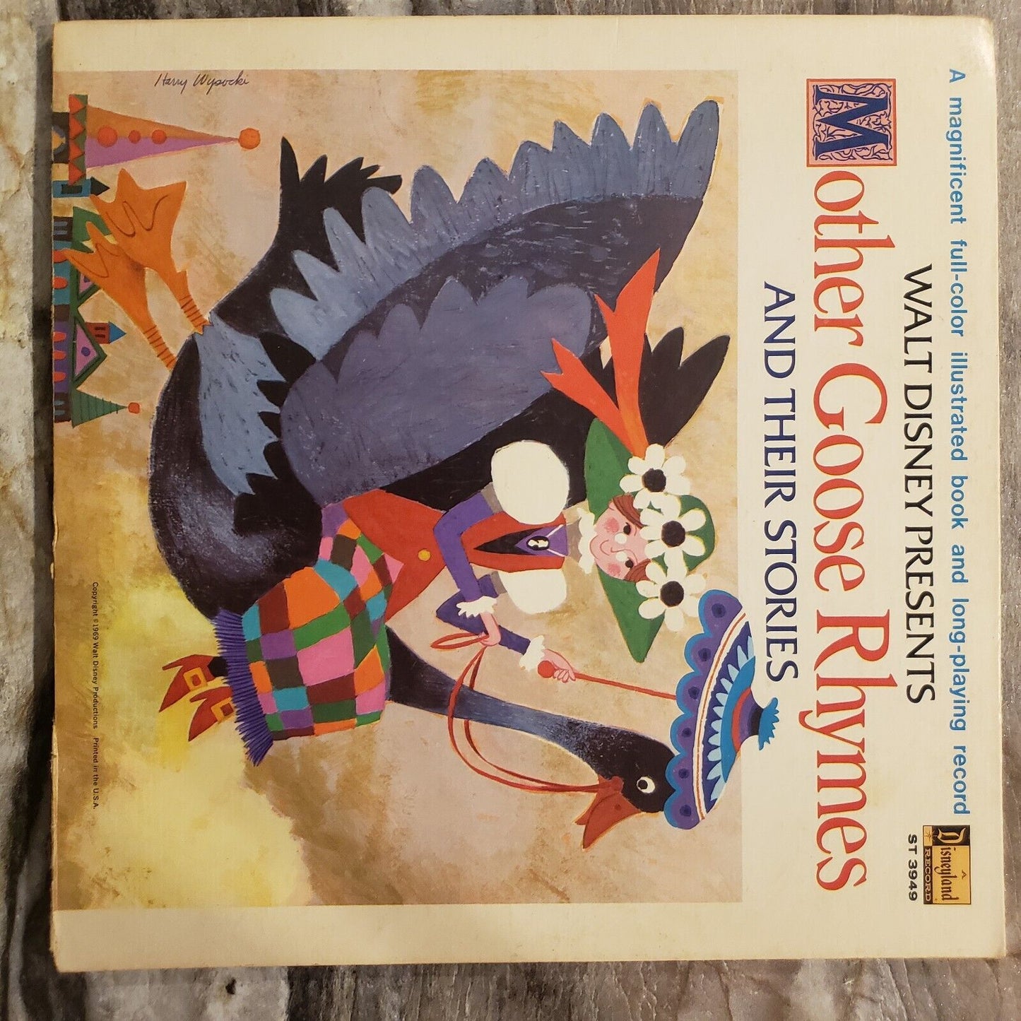 Mother Goose Rhymes And Their Stories - Walt Disney - ST-3949 Vinyl Record LP