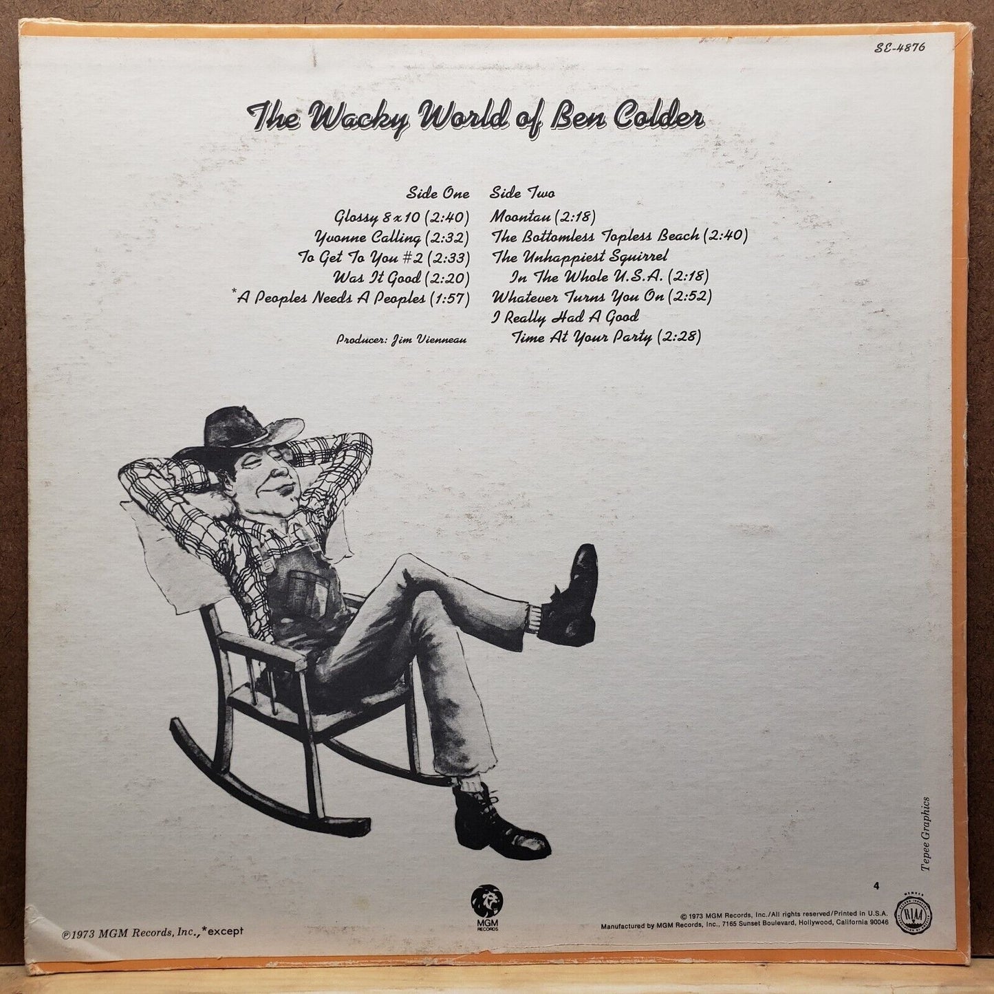 The Wacky World Of Ben Colder - SE 4876 - Vinyl Record LP