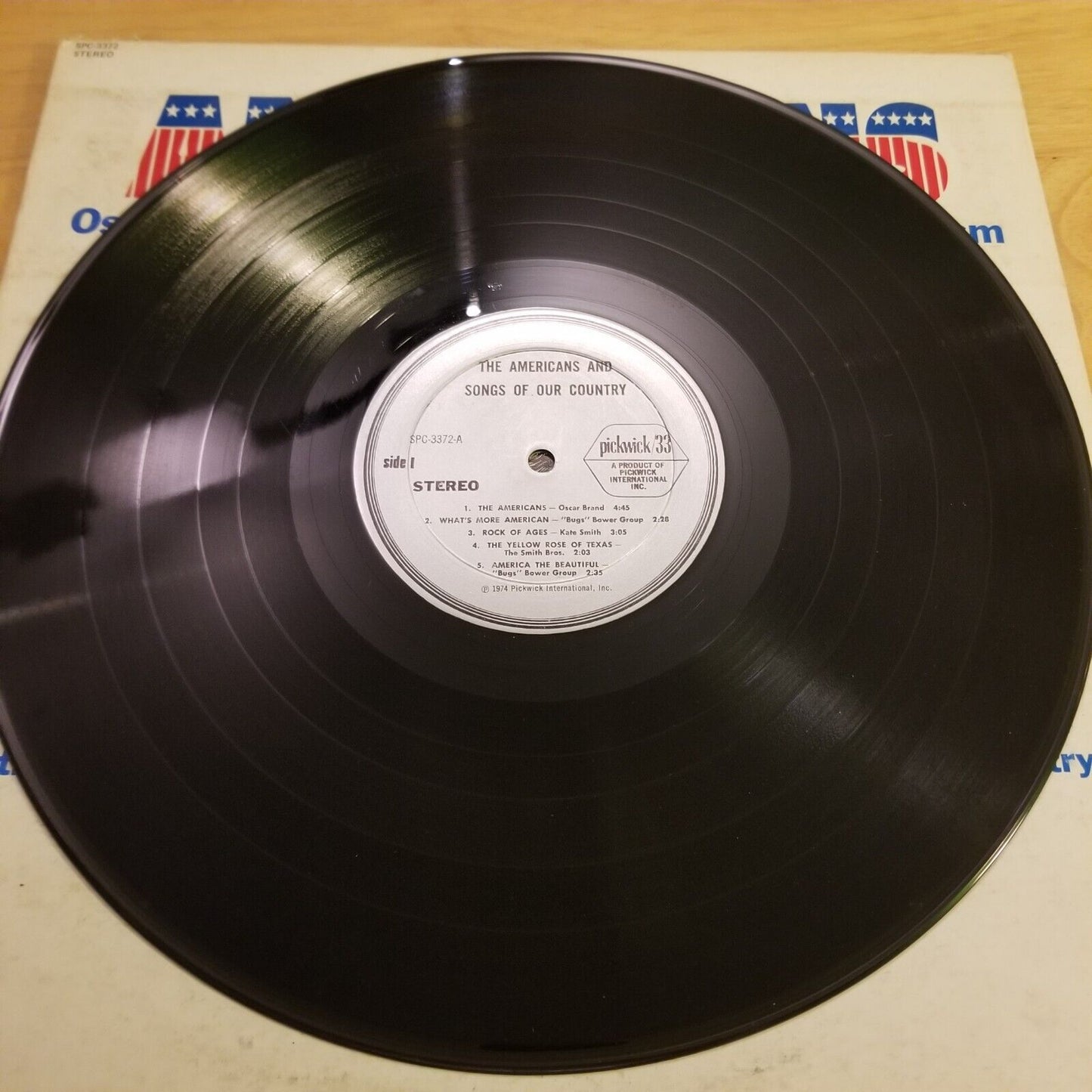 The Americans And Songs Of Our Country - SPC-3372 Vinyl Record LP