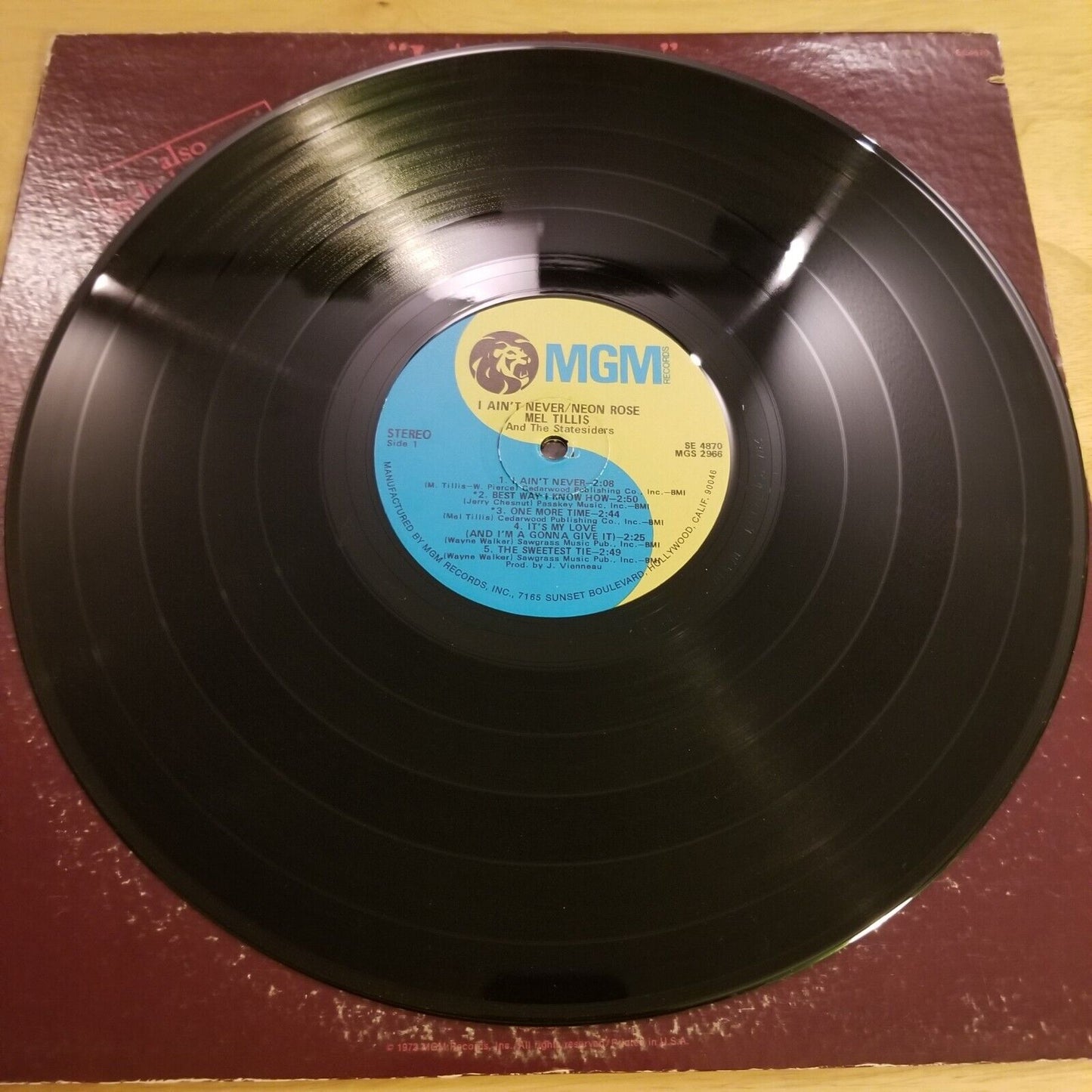 Mel Tillis and the Statesiders - "I Ain't Never" - SE-4807 Vinyl Record LP