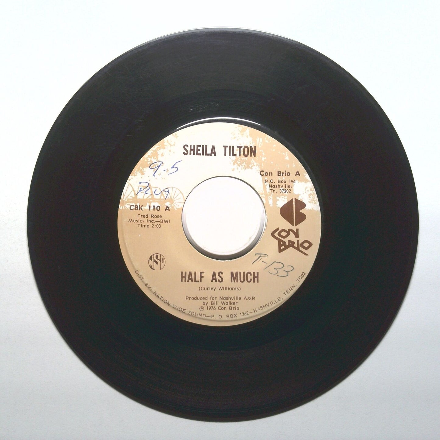 Sheila Tilton - I'll Be Whatever You Say; Half As Much - Vinyl 45 RPM 7"