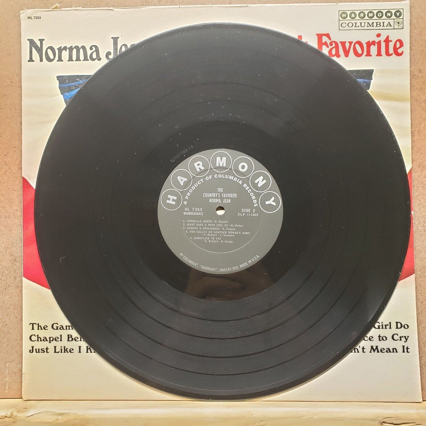 Norma Jean - The Country's Favorite - HL 7363 - Vinyl Record LP