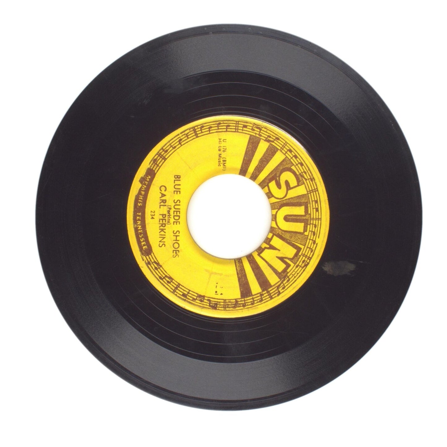 Carl Perkins - Blue Suede Shoes; Honey, Don't! - Vinyl Record 45 RPM 7"