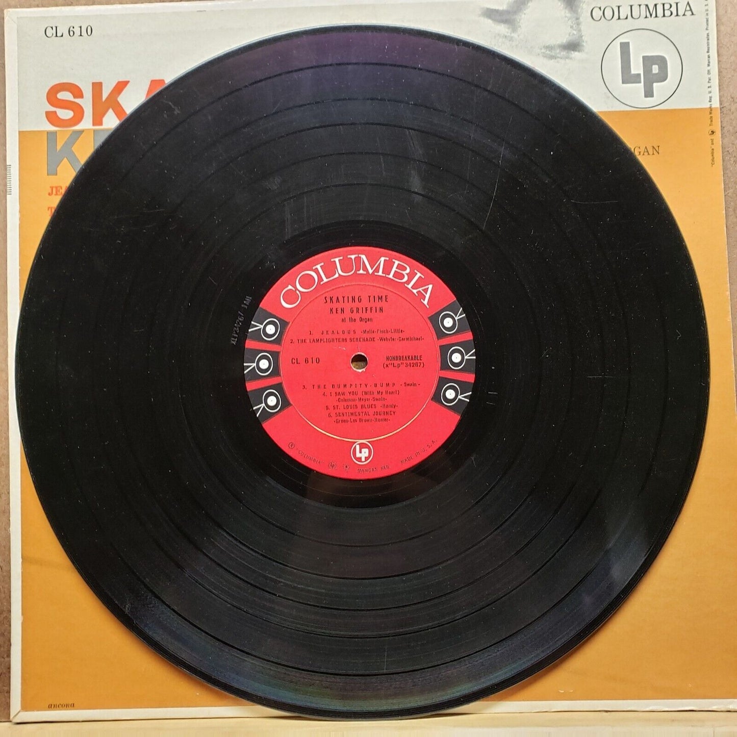 Ken Griffin - Skating Time - CL 610 - Vinyl Record LP