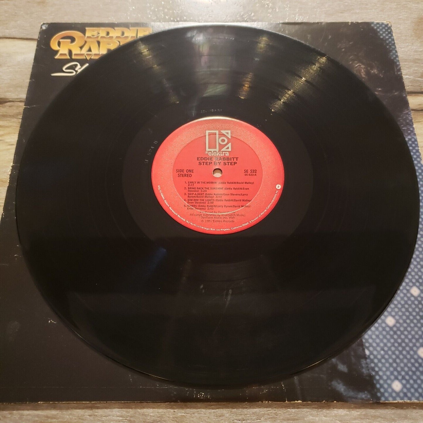 Eddie Rabbit - Step By Step - 1981 - 5E 532 - Vinyl Record LP