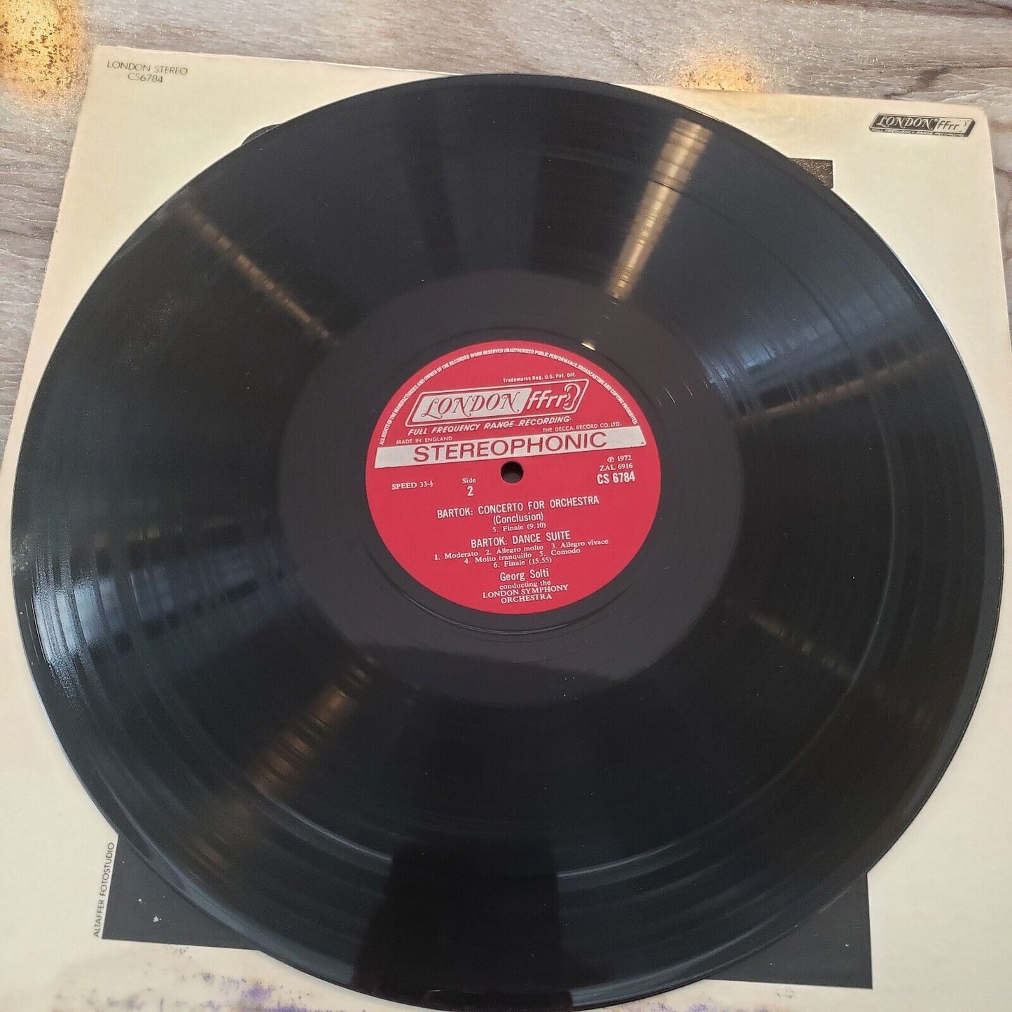 Georg Solti - Bartok Concerto For Orchestra - 1965 CS 6784 Vinyl Record LP