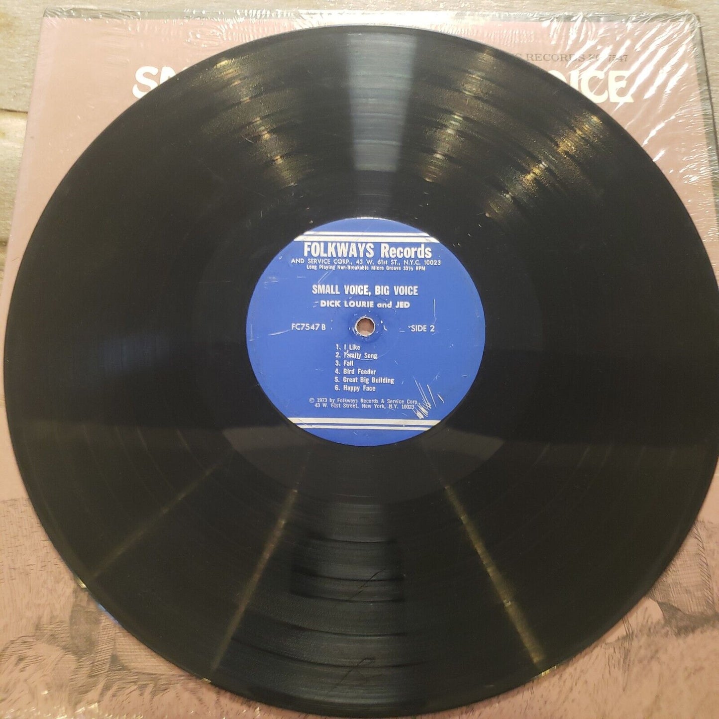 Small Voice, Big Voice - Dick Laurie And Jed - FC7547 Vinyl Record LP