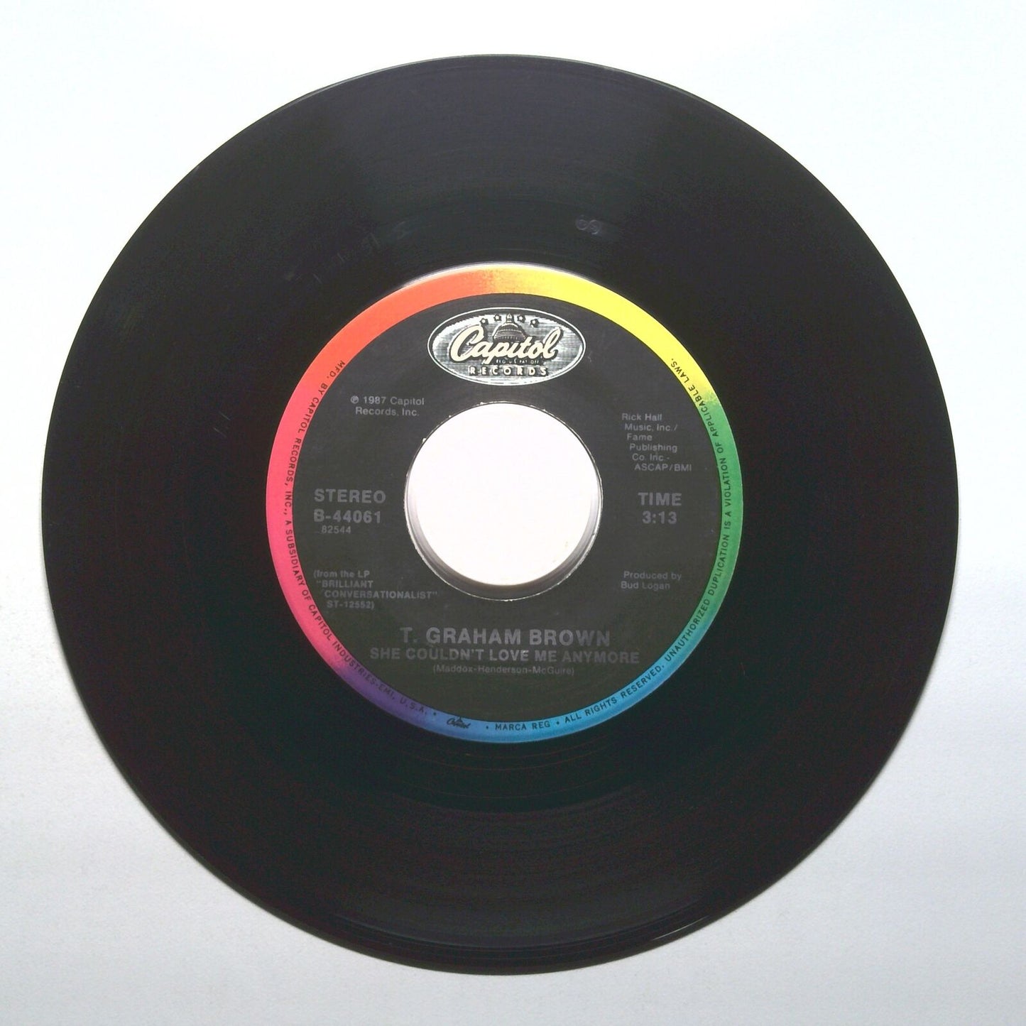 T. Graham Brown - R.F.D. 30529; She Couldn't Love Me Anymore - Vinyl 45 RPM 7"