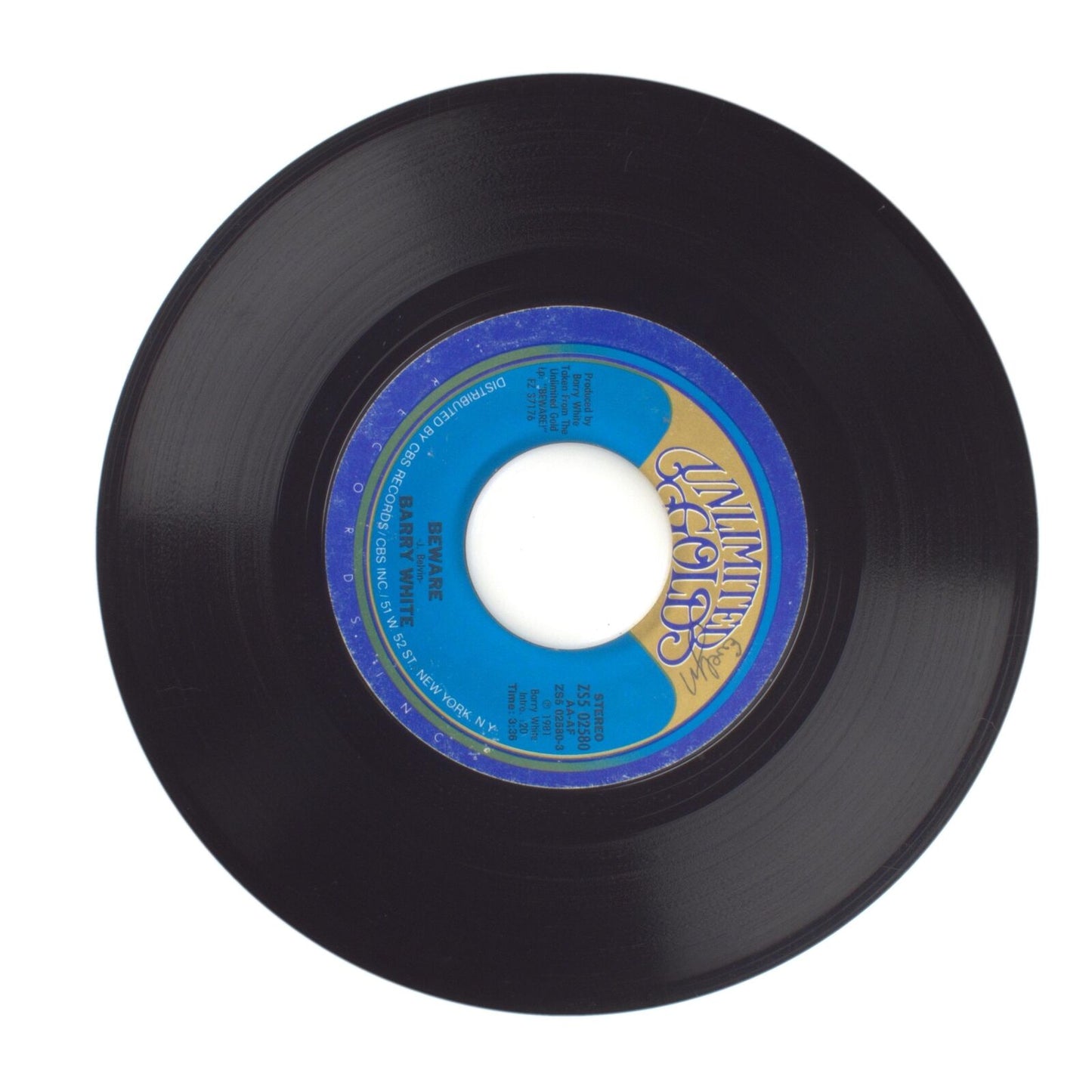 Barry White - Beware; Tell Me Who Do You Love - Vinyl Record 45 RPM 7"