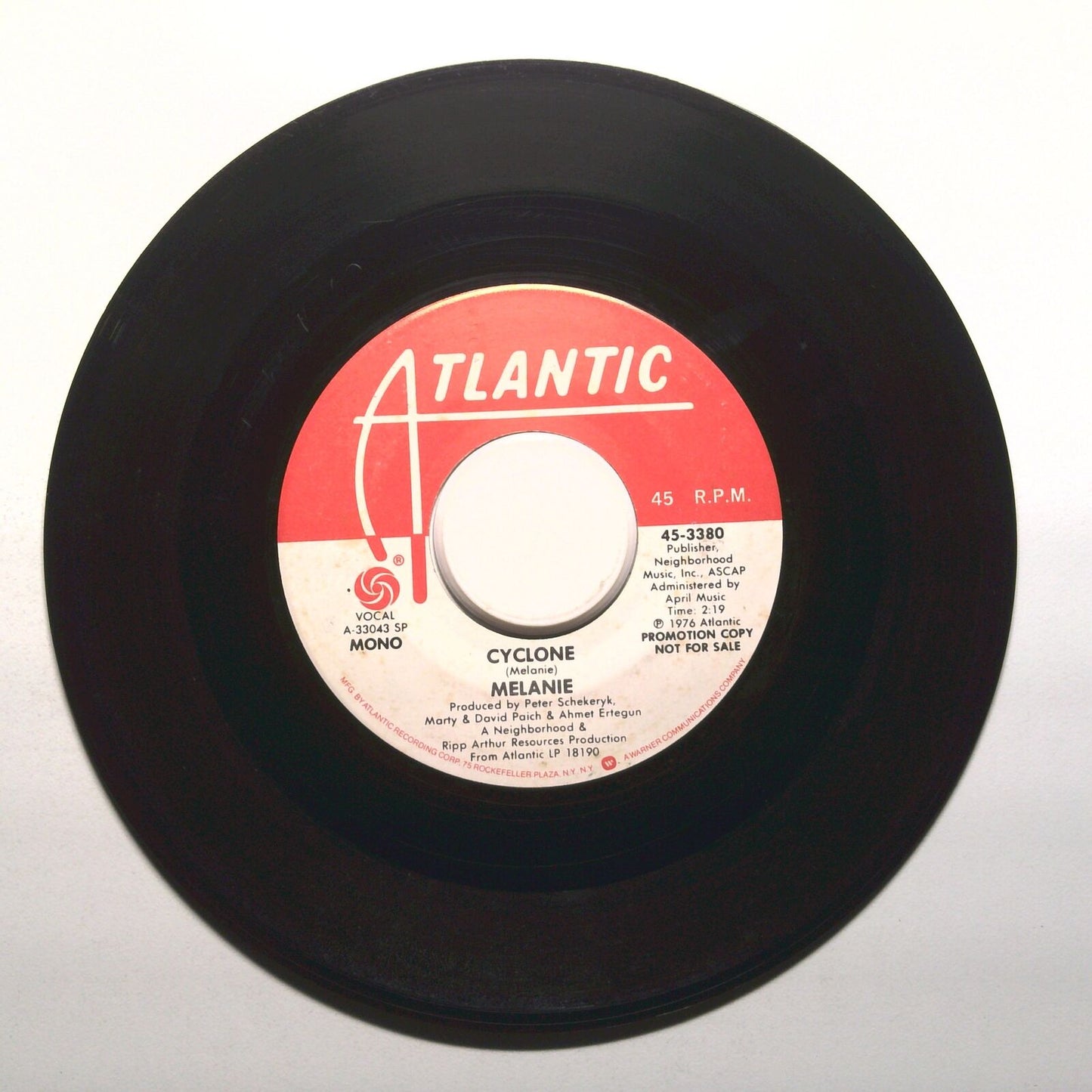 Melanie - Cyclone - Promo - Vinyl Record 45 RPM 7"