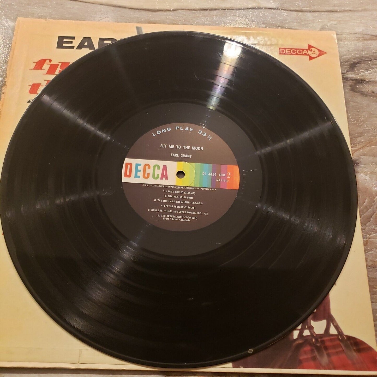 Earl Grant - Fly Me To The Moon - DL 4454 Vinyl Record LP